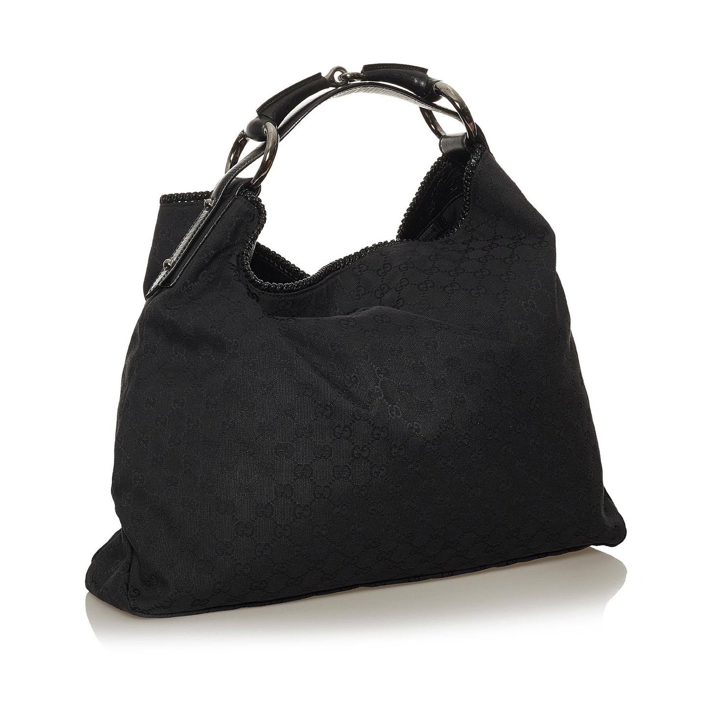 Gucci GG SHG Canvas Calf Black Shoulder Bag 4