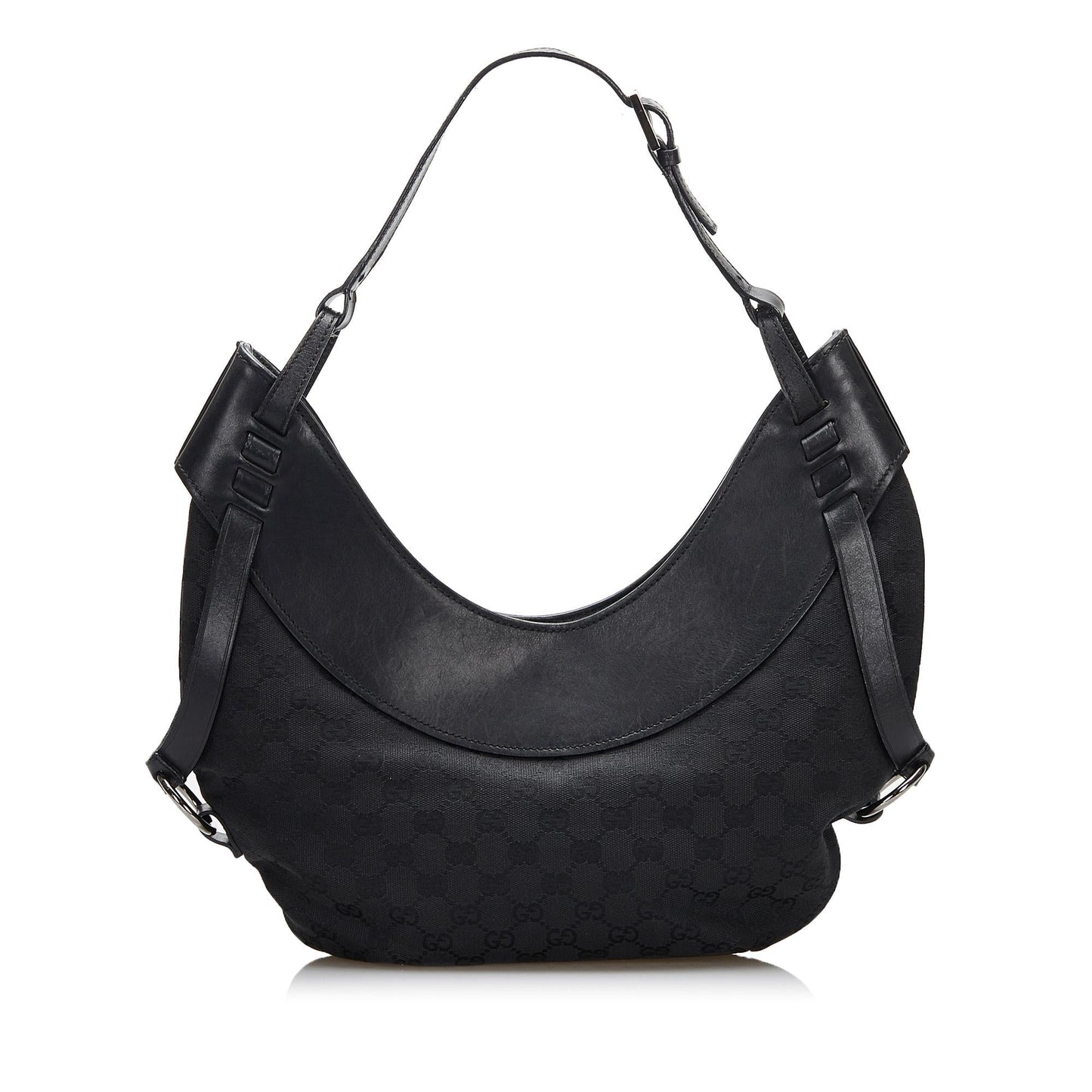 Gucci GG SHG-pRggC6 Canvas Black Shoulder Bag