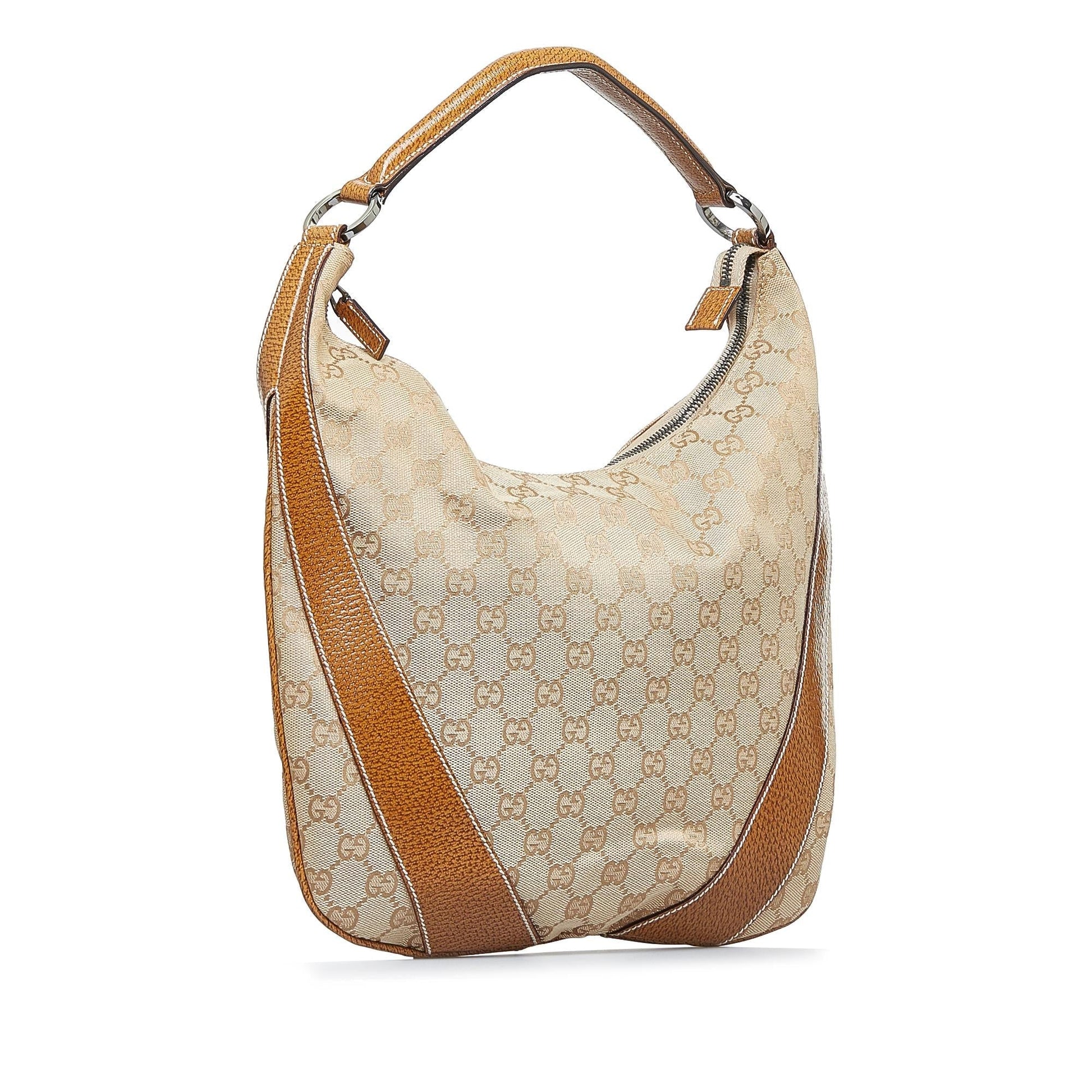Gucci GG SHG-GaEe4f Canvas Brown Shoulder Bag