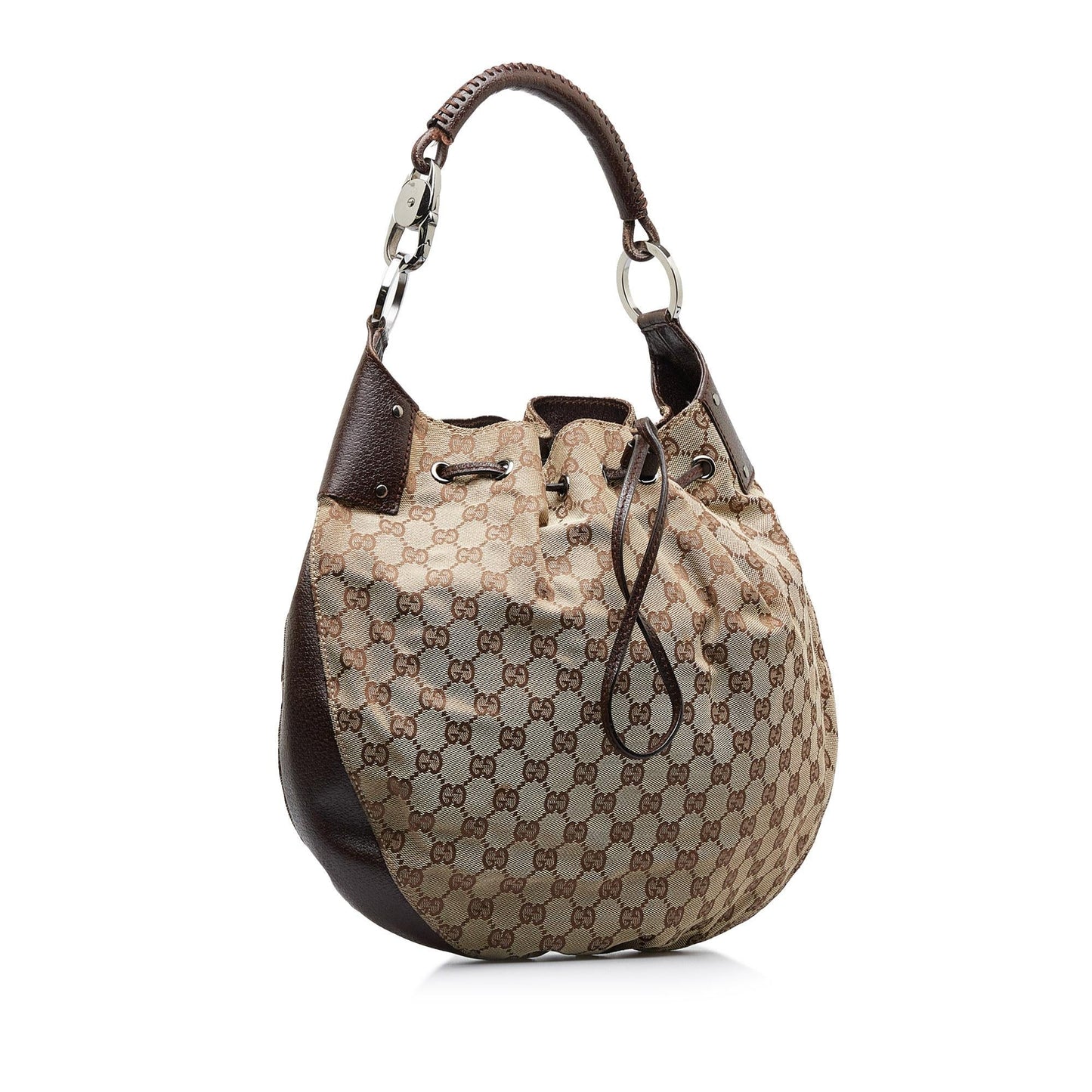 Gucci GG SHG-4cK0K3 Canvas Calf Brown Shoulder Bag