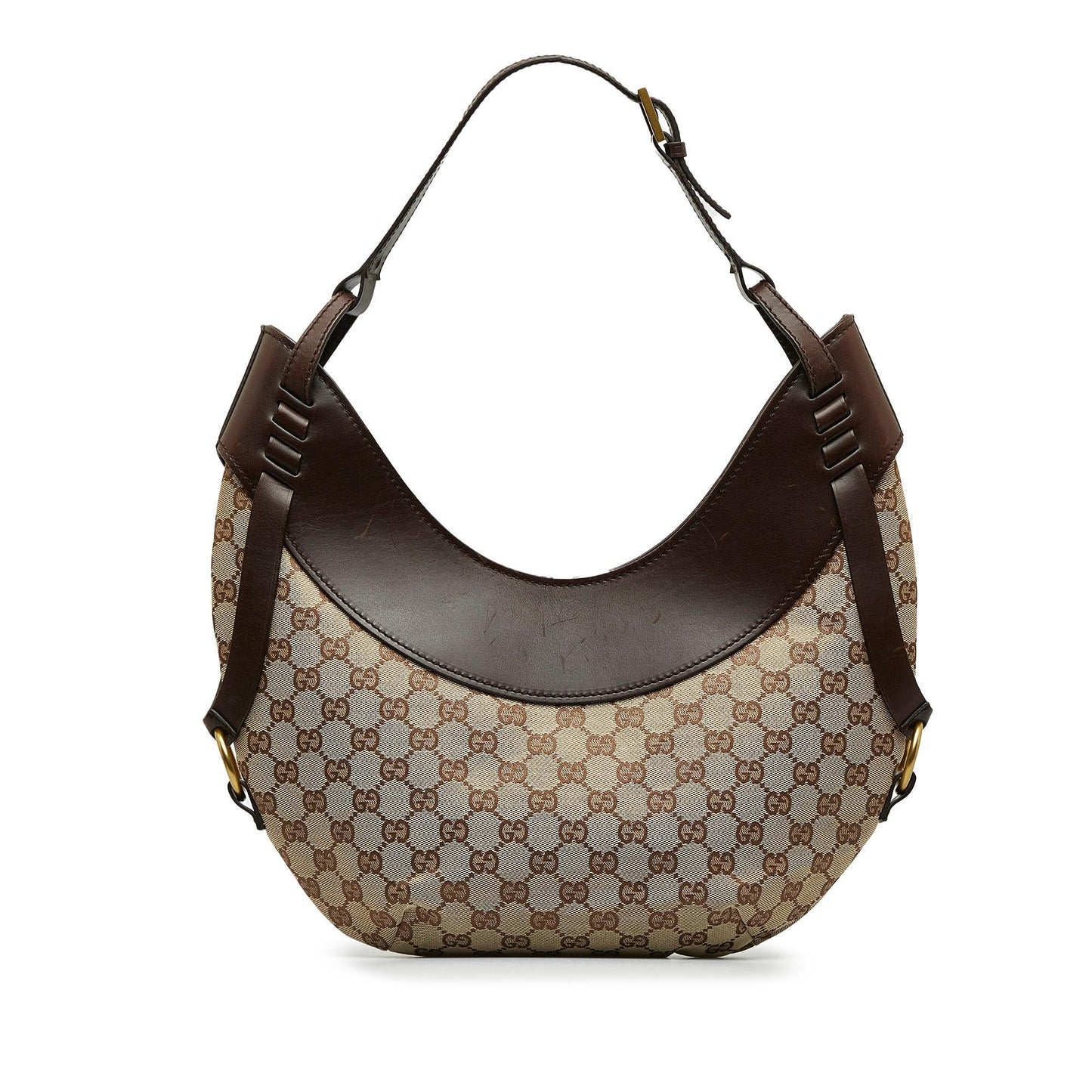 Gucci GG SHG-A9kewN Canvas Brown Shoulder Bag
