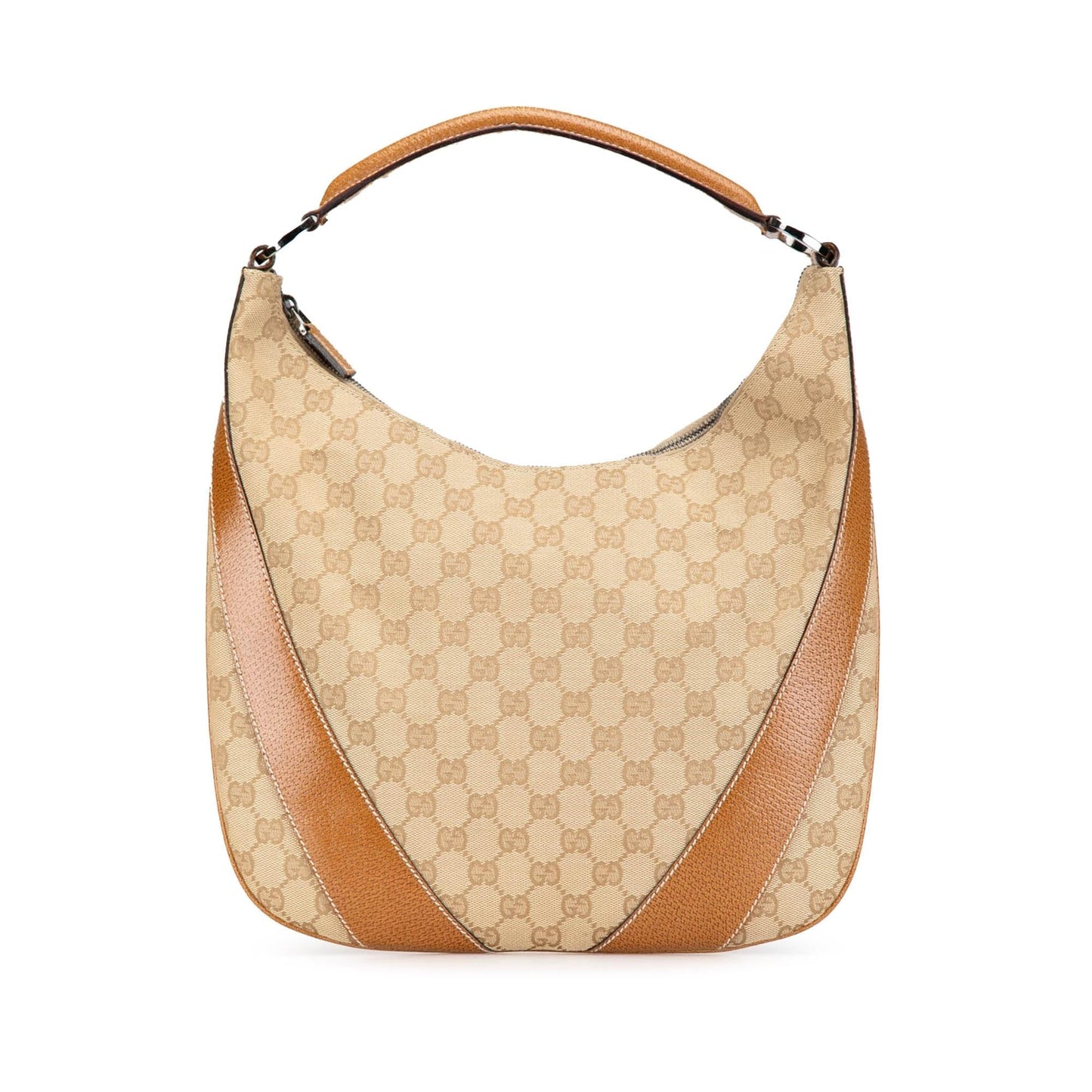 Gucci GG SHG-9mA5AW Canvas Brown Shoulder Bag
