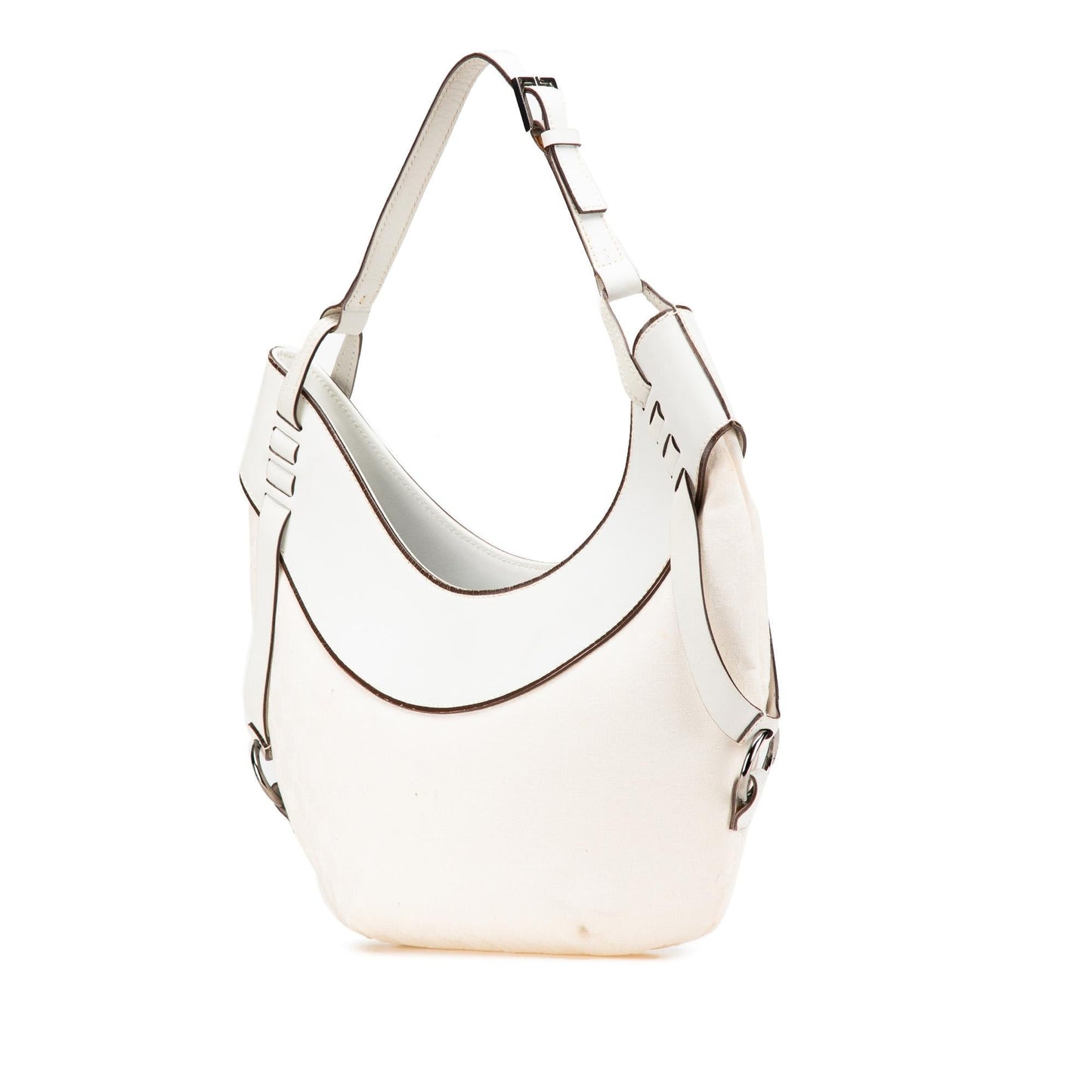 Gucci GG Canvas White Shoulder Bag Canvas Hobo