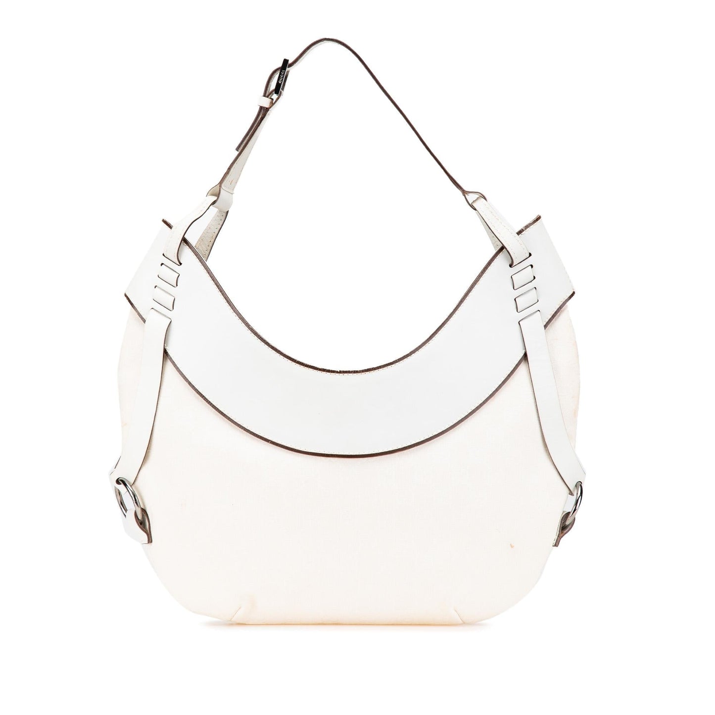 Gucci GG Canvas White Shoulder Bag