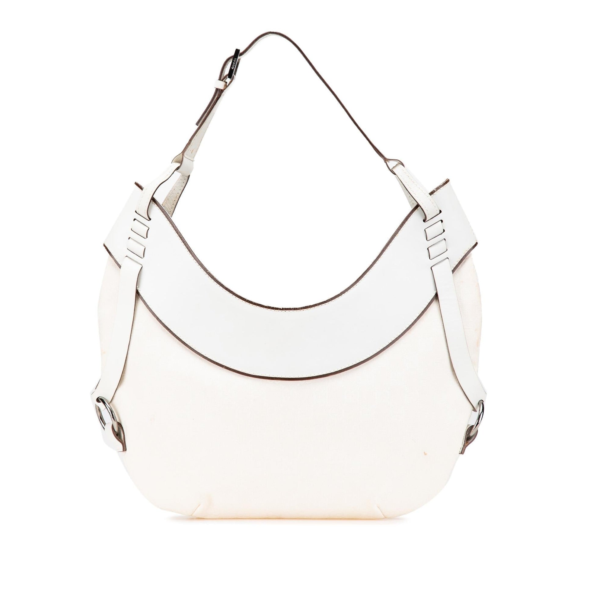 Gucci GG Canvas White Shoulder Bag