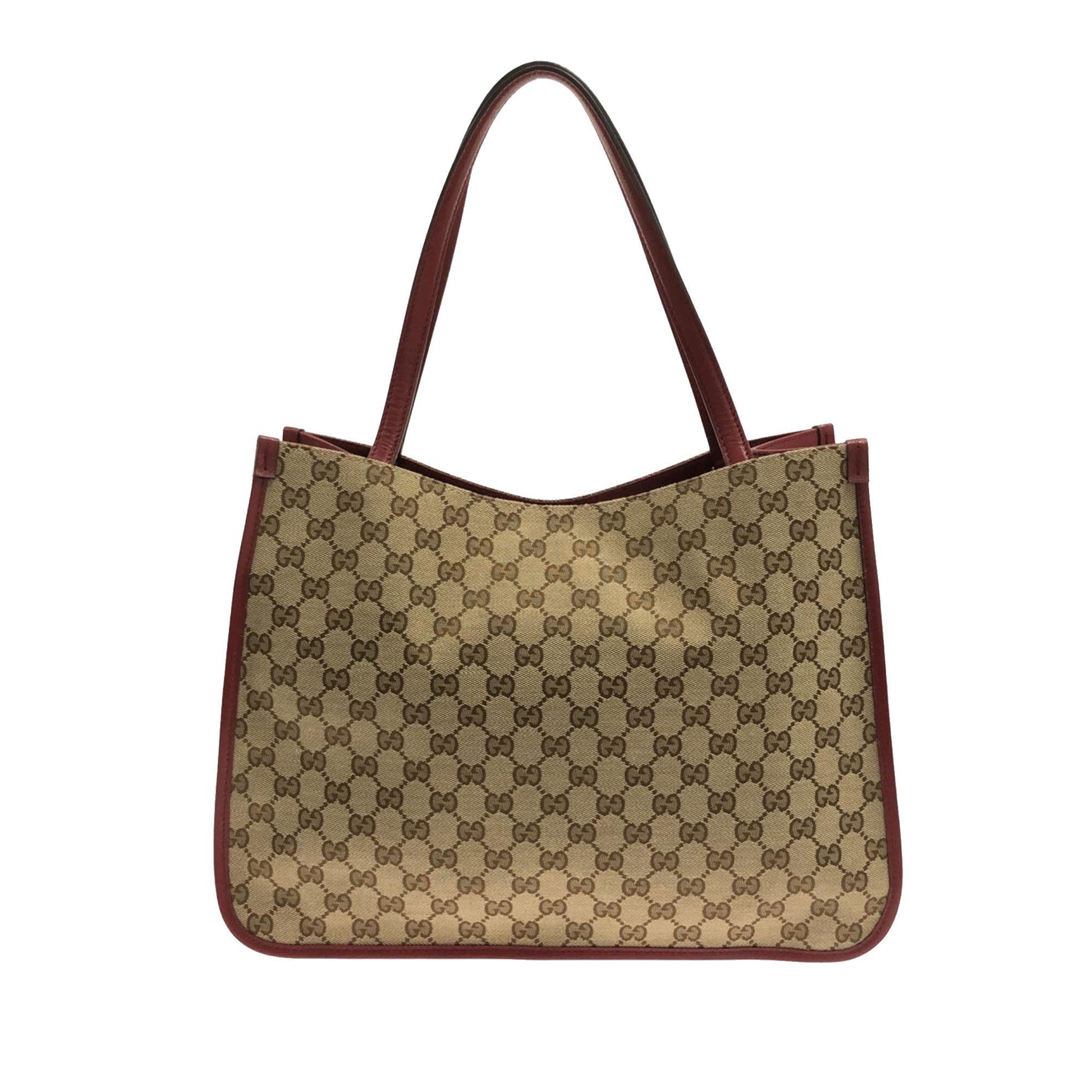 Gucci GG Horsebit SHG-JoBboi Canvas Brown Tote Bag