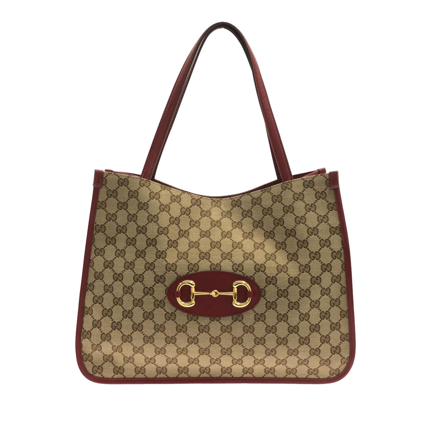 Gucci GG Horsebit SHG-JoBboi Canvas Brown Tote Bag