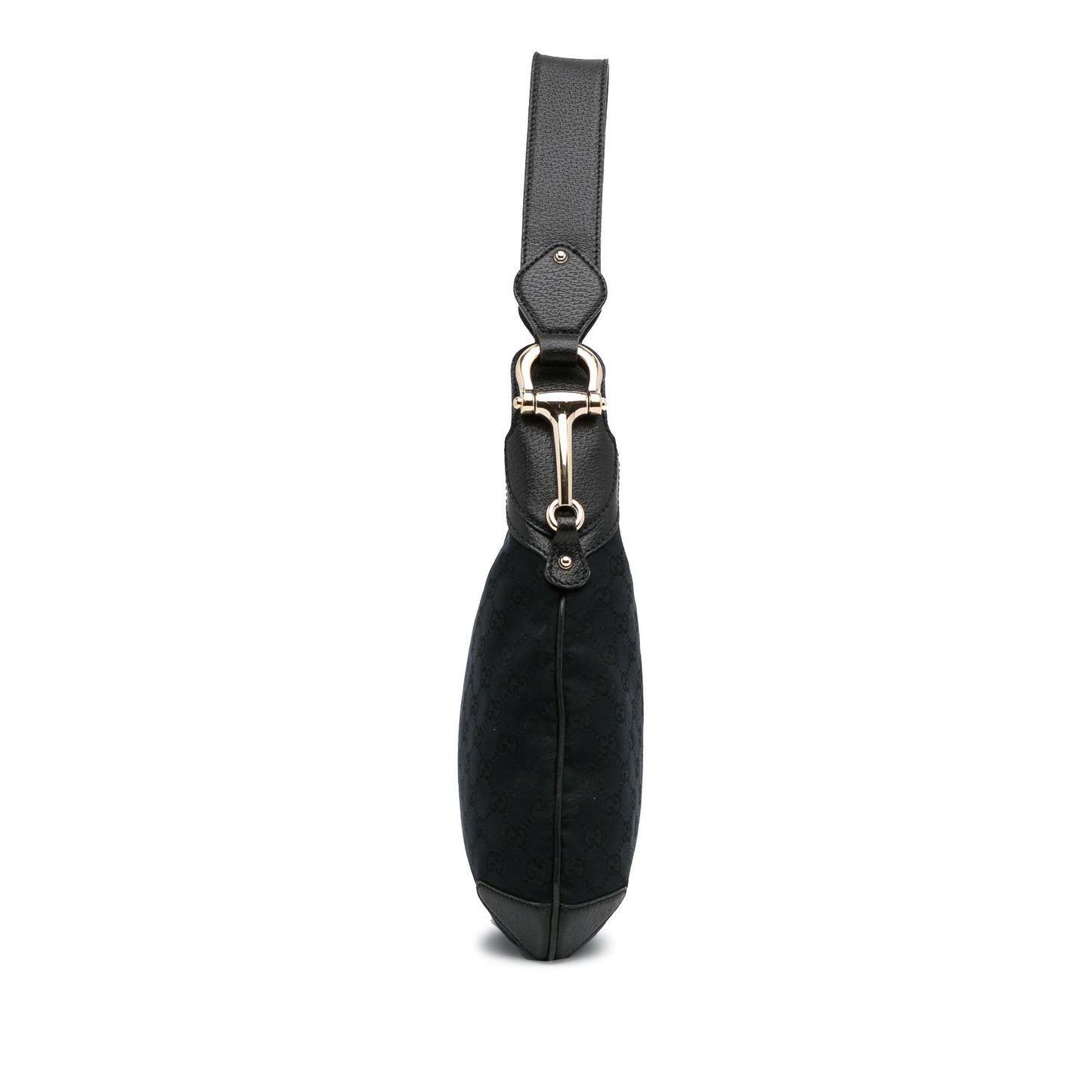Gucci GG Horsebit Creole SHG-5263wy Canvas Black Shoulder Bag