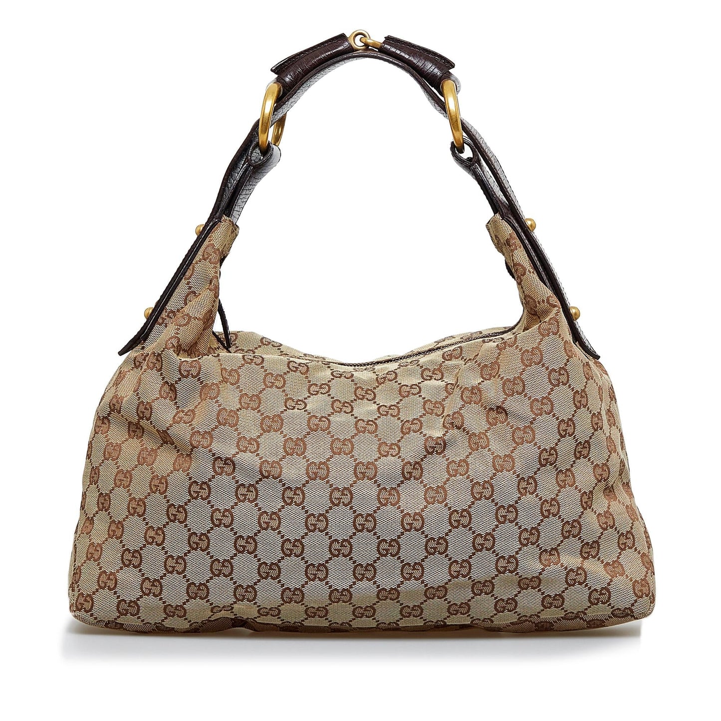Gucci GG Horsebit SHG-Df8Cbe Canvas Brown Shoulder Bag
