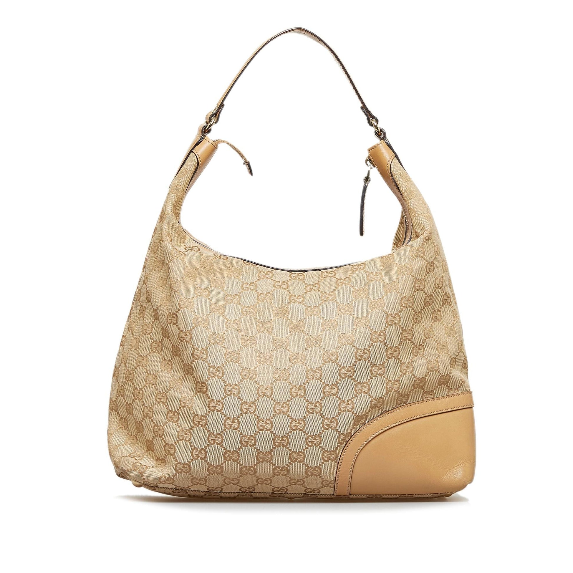 Gucci GG Horsebit SHG-5o8Rw5 Canvas Brown Shoulder Bag