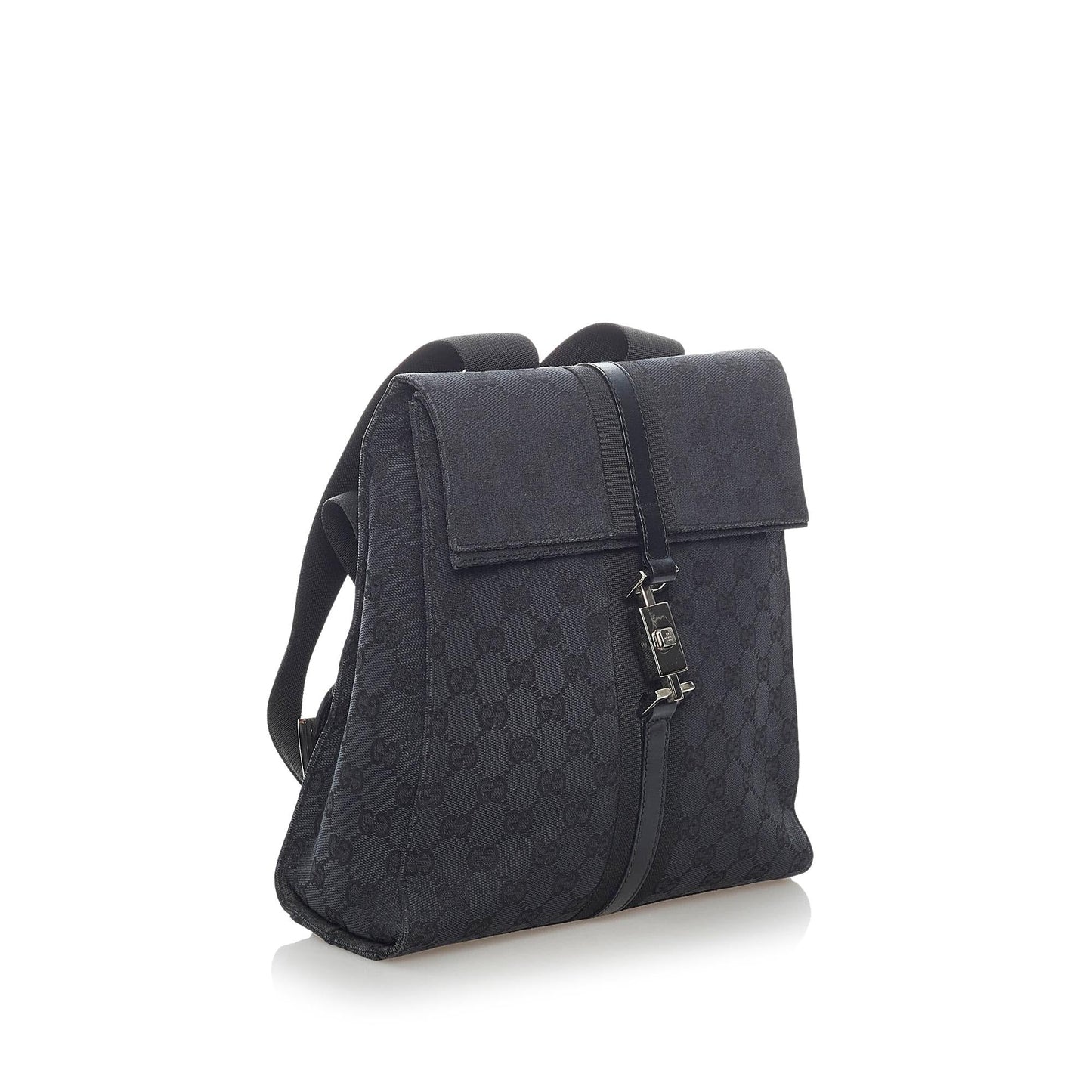 Gucci GG Jackie Backpack SHG Canvas Black