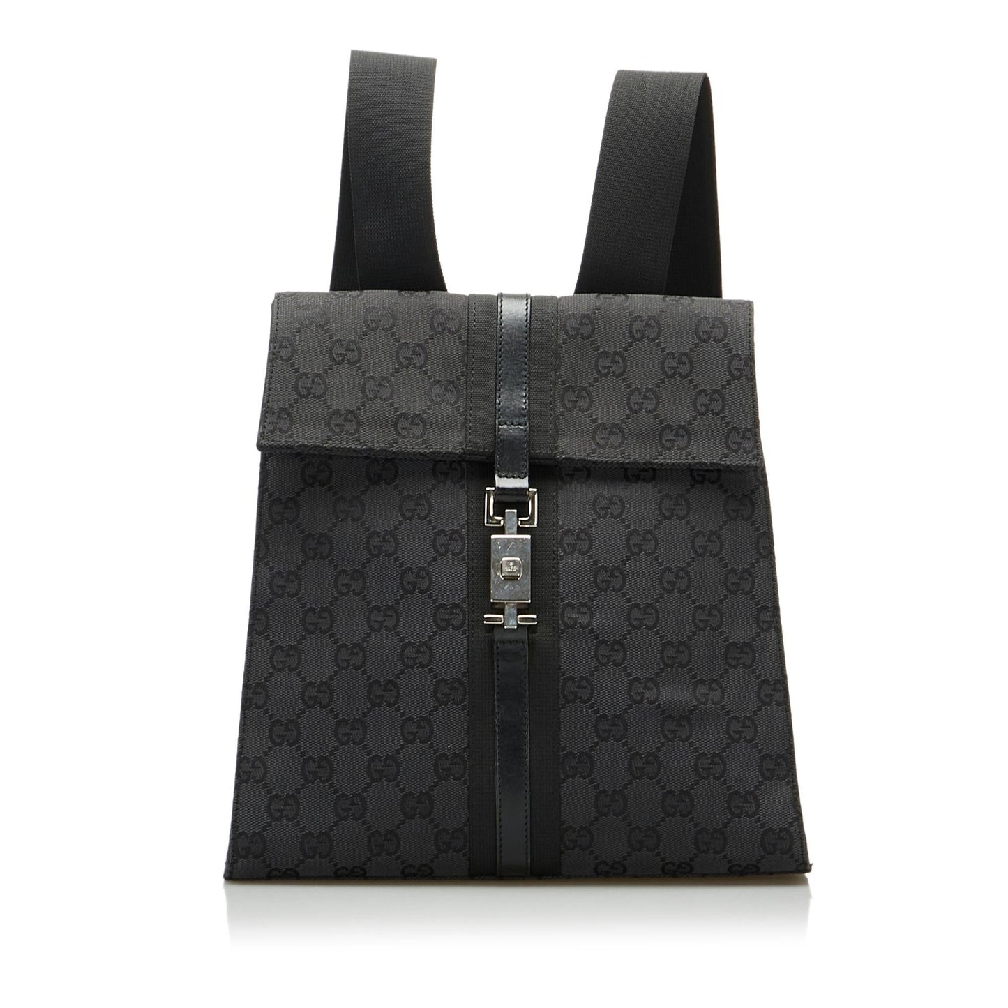 Gucci GG Jackie Backpack SHG-b8tDCh Canvas Black