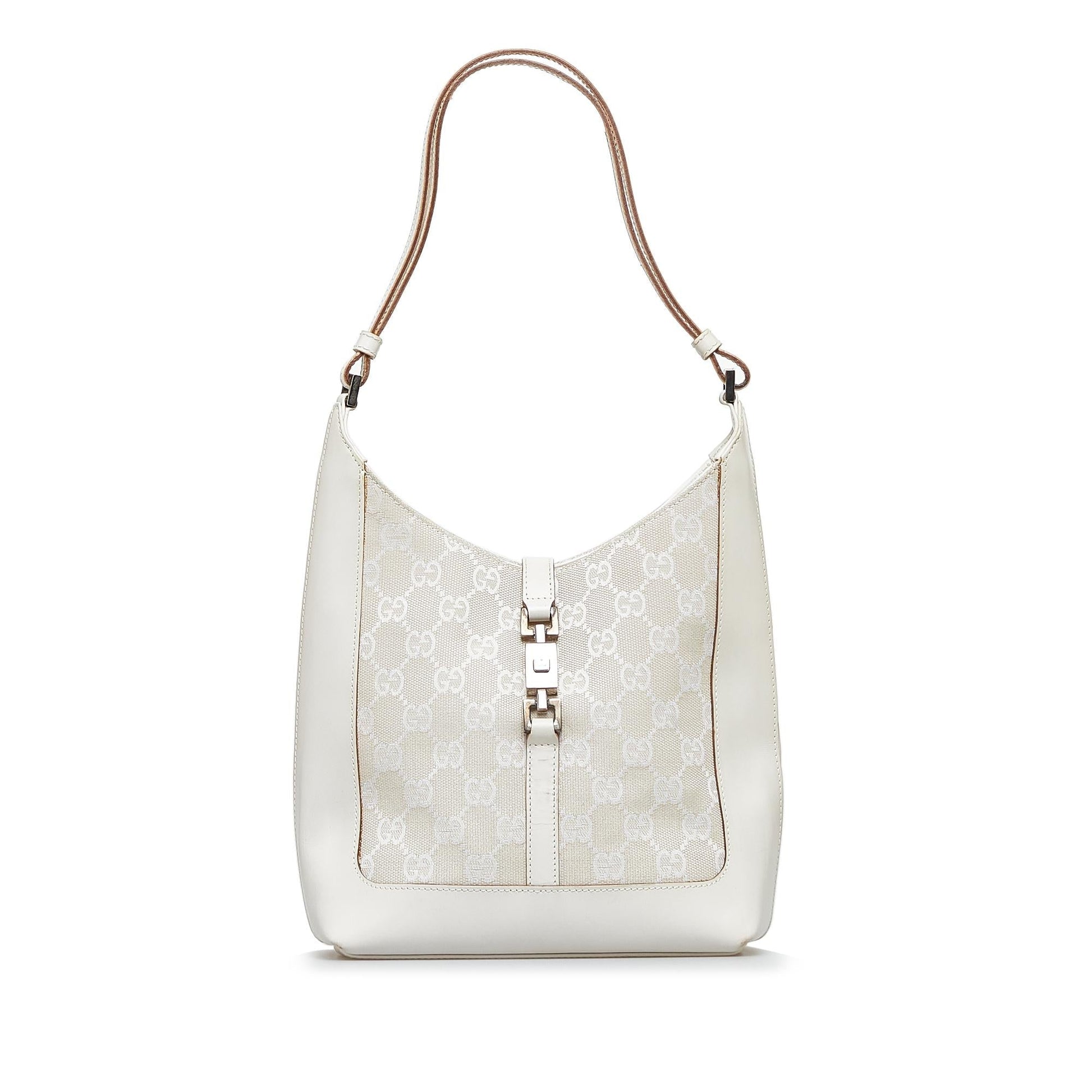 Gucci GG Jackie SHG-m7c9Cb Canvas Brown Shoulder Bag
