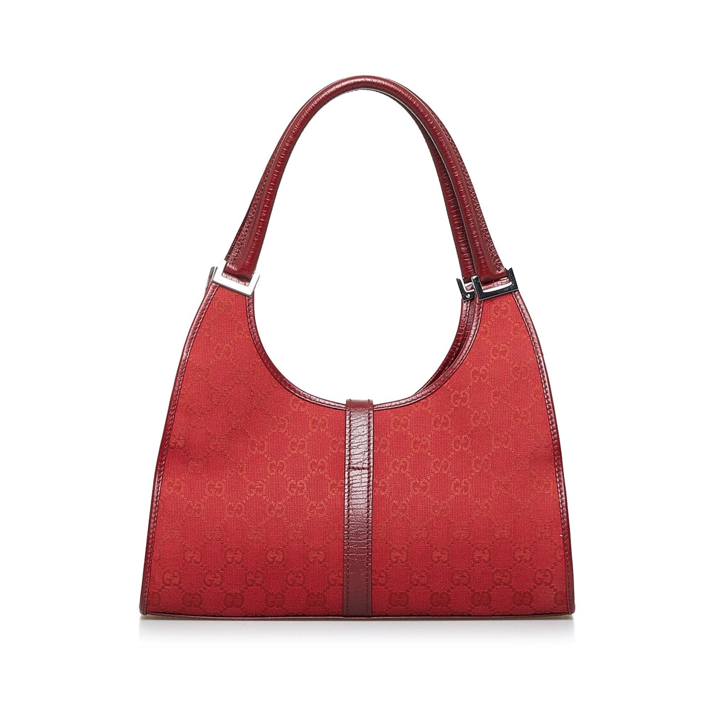 Gucci GG Jackie SHG-eh8fb2 Canvas Red Shoulder Bag