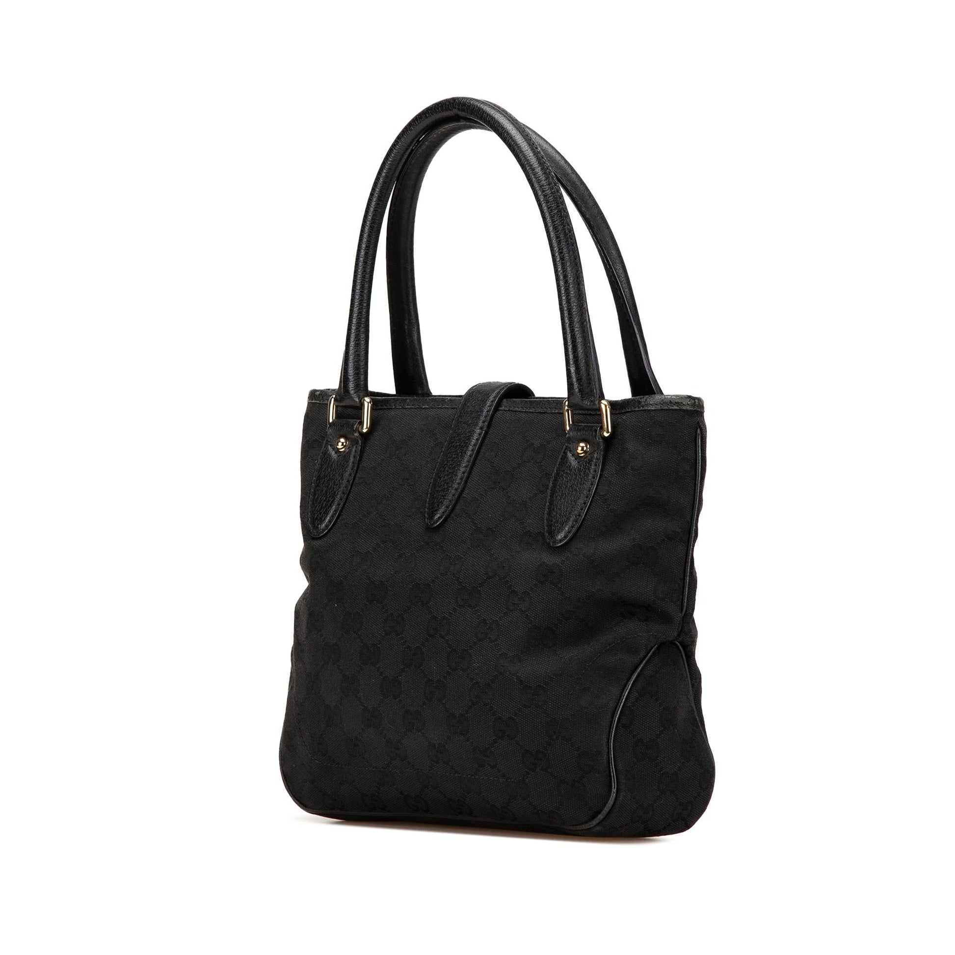 Gucci GG Jackie Canvas Black Tote Bag Jackie Tote