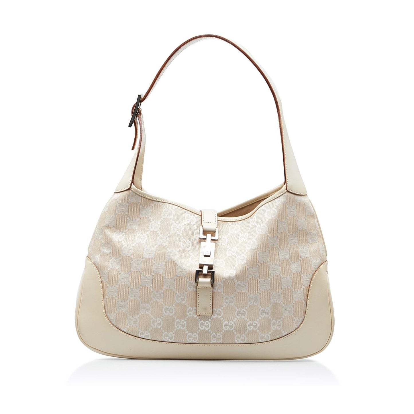 Gucci GG Jackie SHG-xaMX9Q Canvas Brown Shoulder Bag