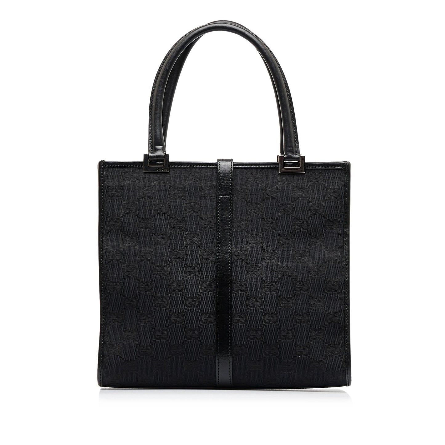 Gucci GG Jackie SHG-k3MP7Z Canvas Black Tote Bag