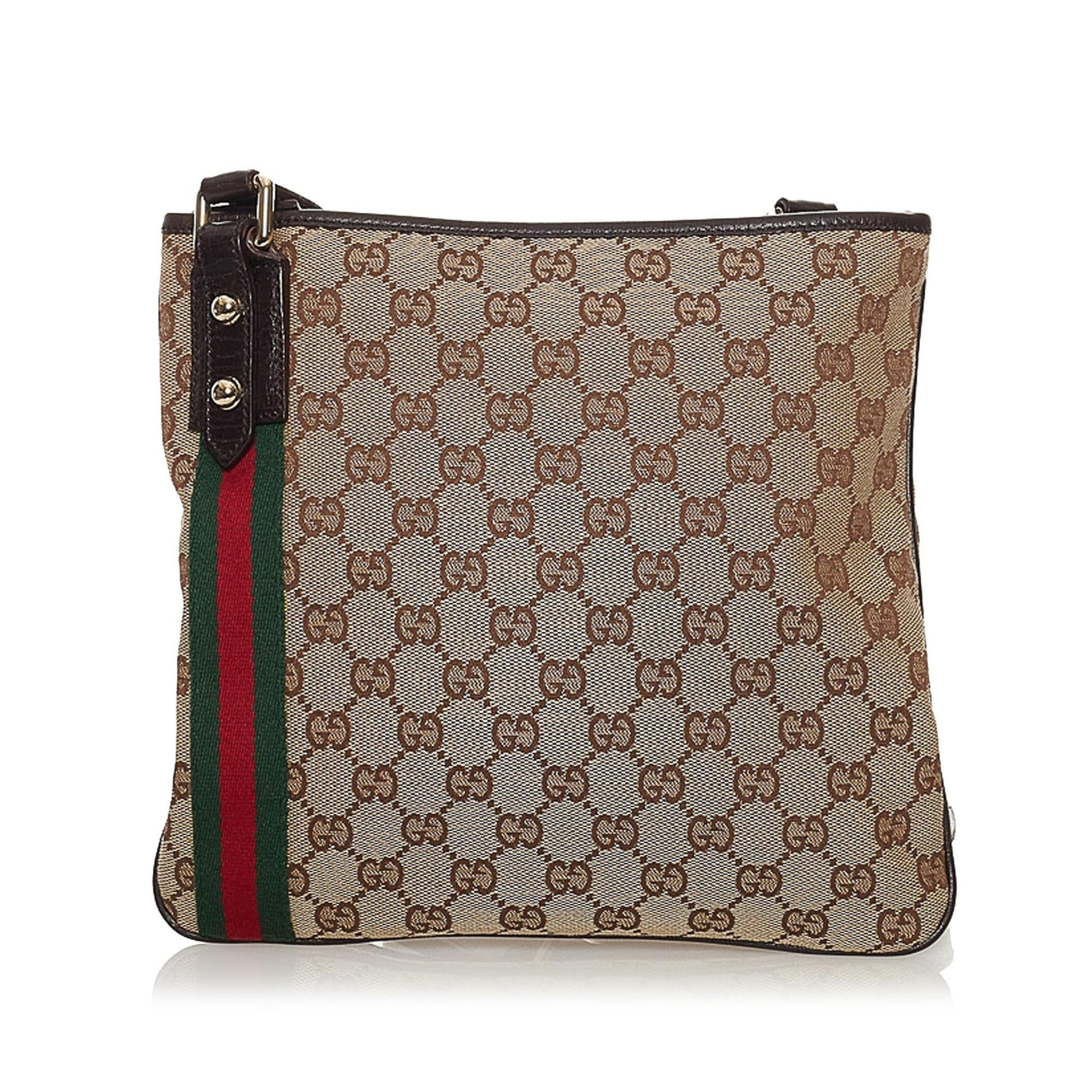 Gucci GG Jolicoeur SHG Canvas Brown Crossbody Bag 4