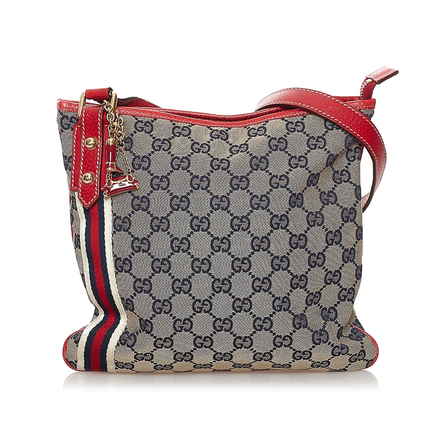 Gucci GG Jolicoeur SHG Canvas Brown Crossbody Bag