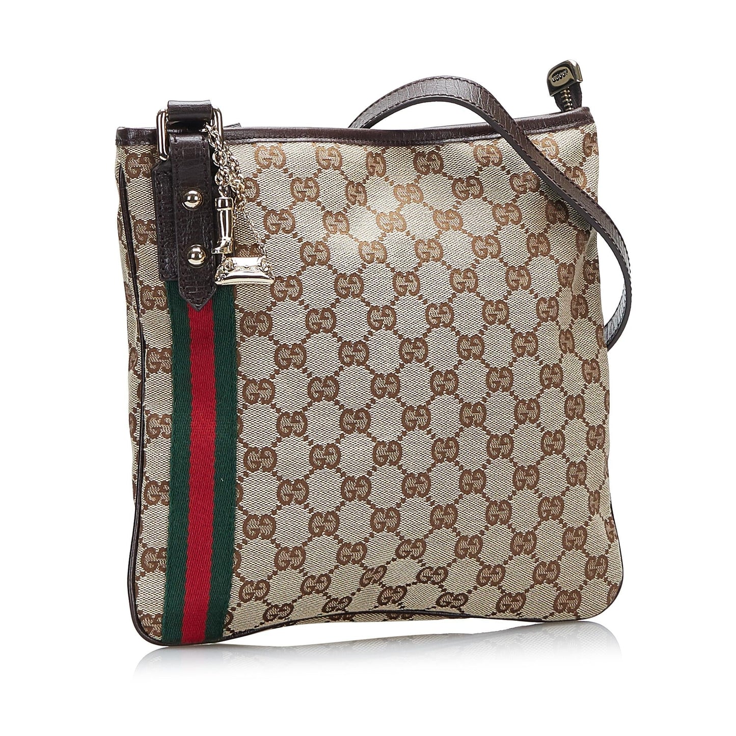 Gucci GG Jolicoeur SHG-wzUiyI Canvas Brown Crossbody Bag