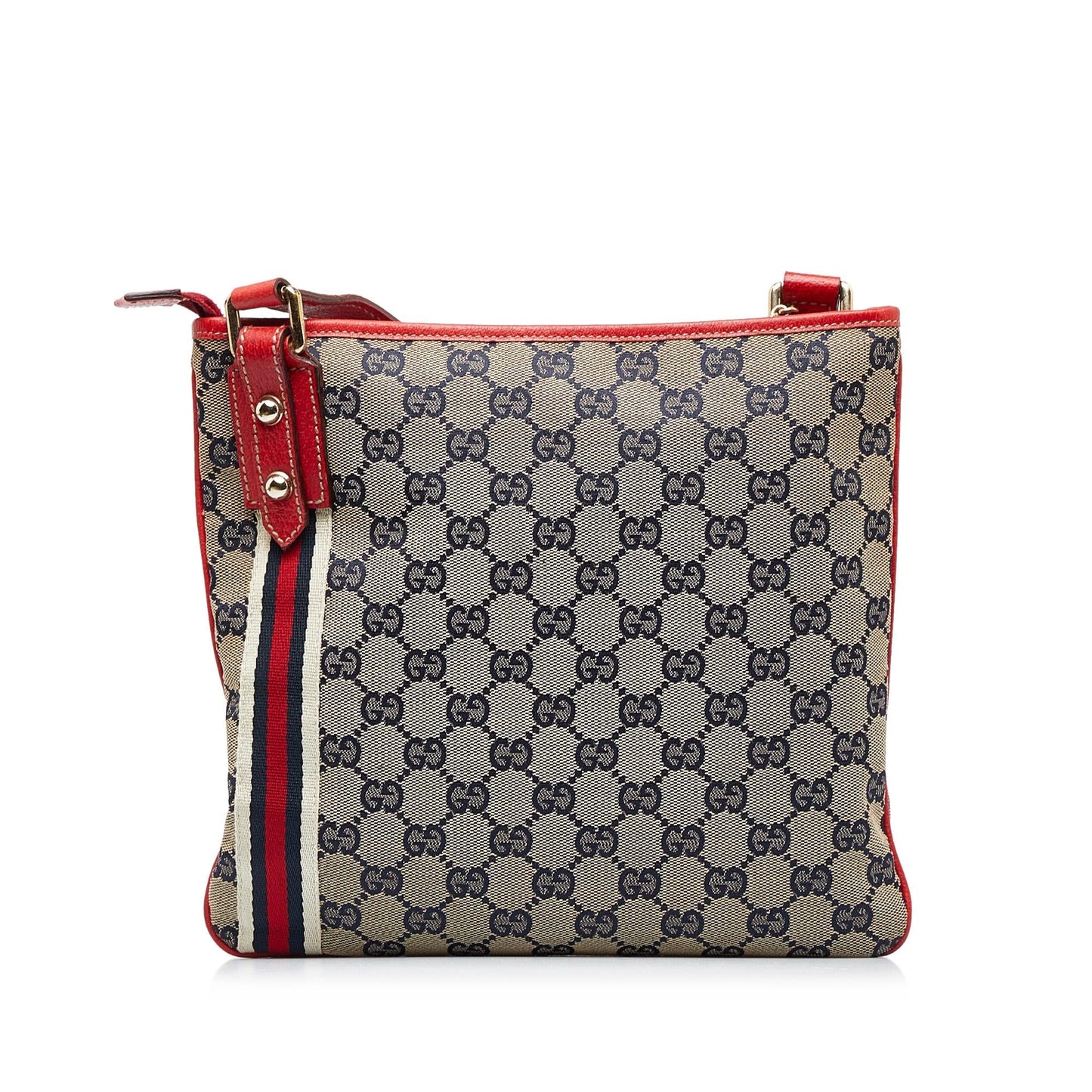 Gucci GG Jolicoeur SHG-Jh4DuX Canvas Calf Grey Crossbody Bag