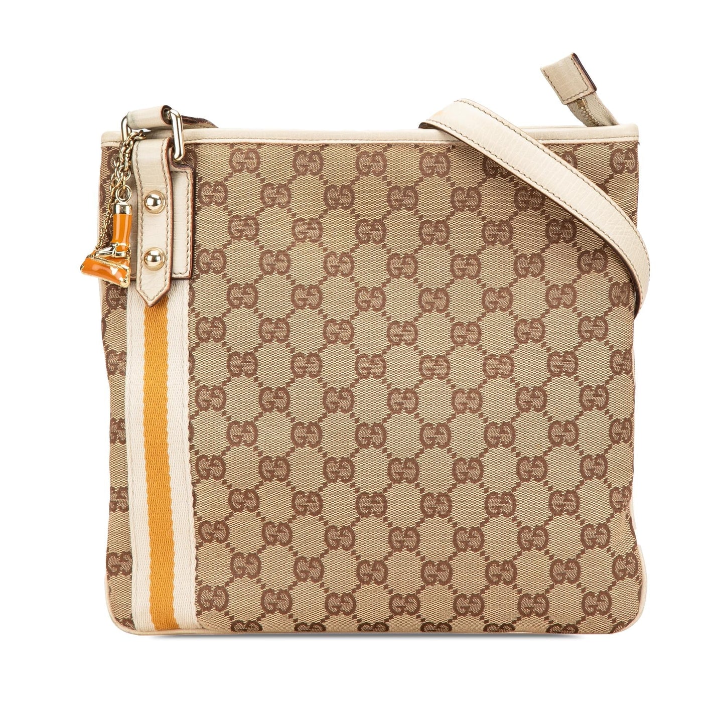 Gucci GG Jolicoeur Canvas Brown Crossbody Bag