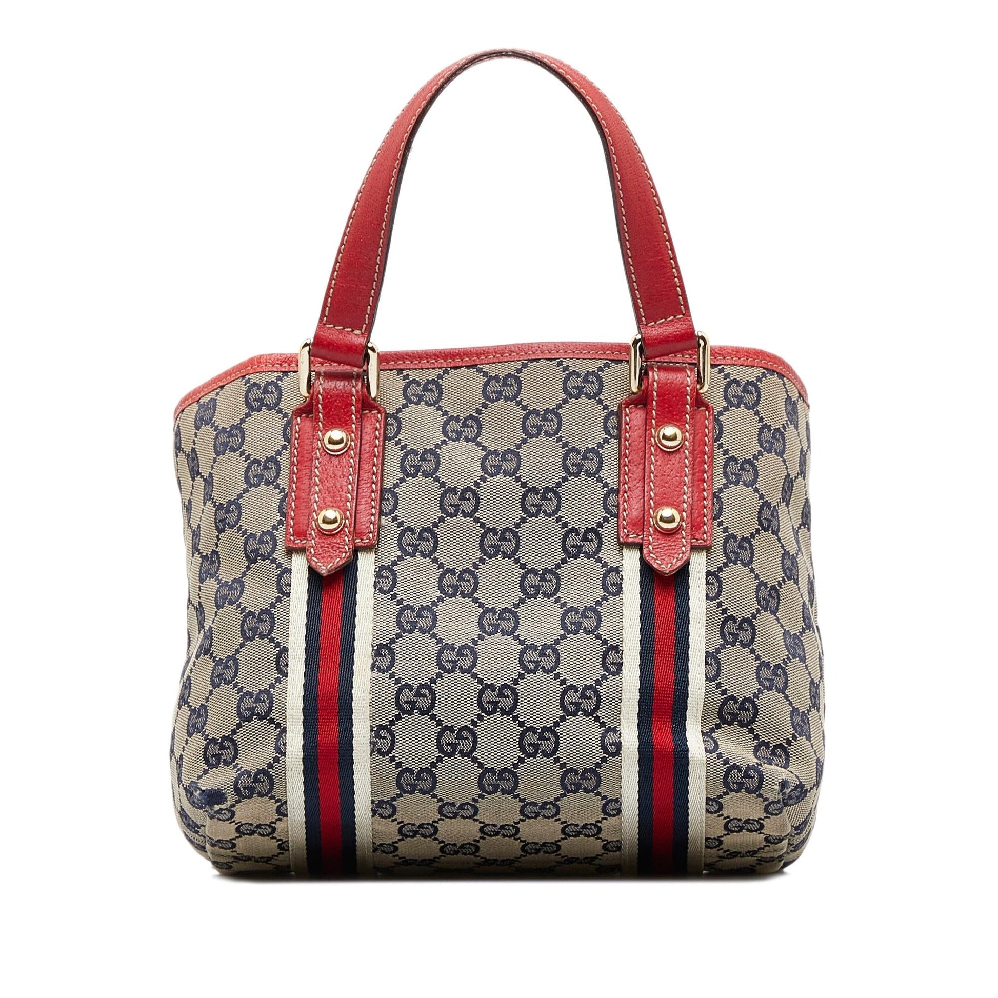 Gucci GG Jolicoeur SHG-XPh3cQ Canvas Calf Grey Satchel Bag