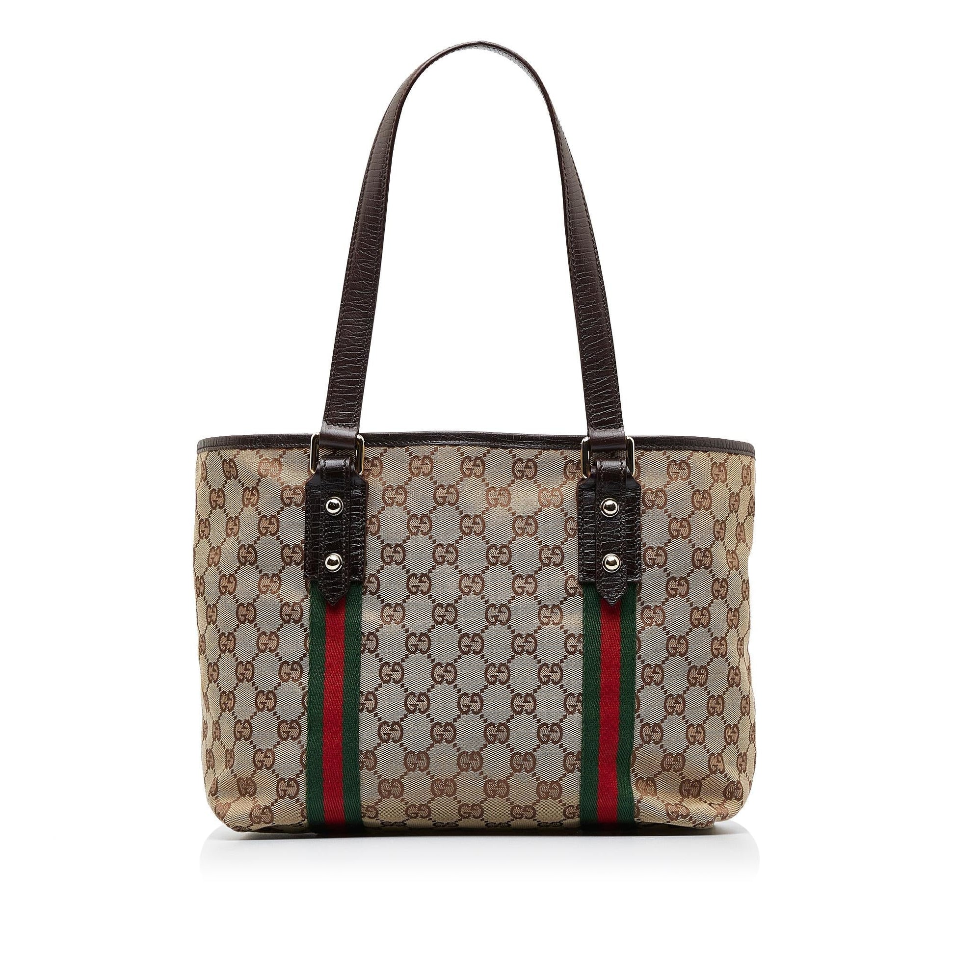 Gucci GG Jolicoeur SHG-zAjIcs Canvas Brown Satchel Bag