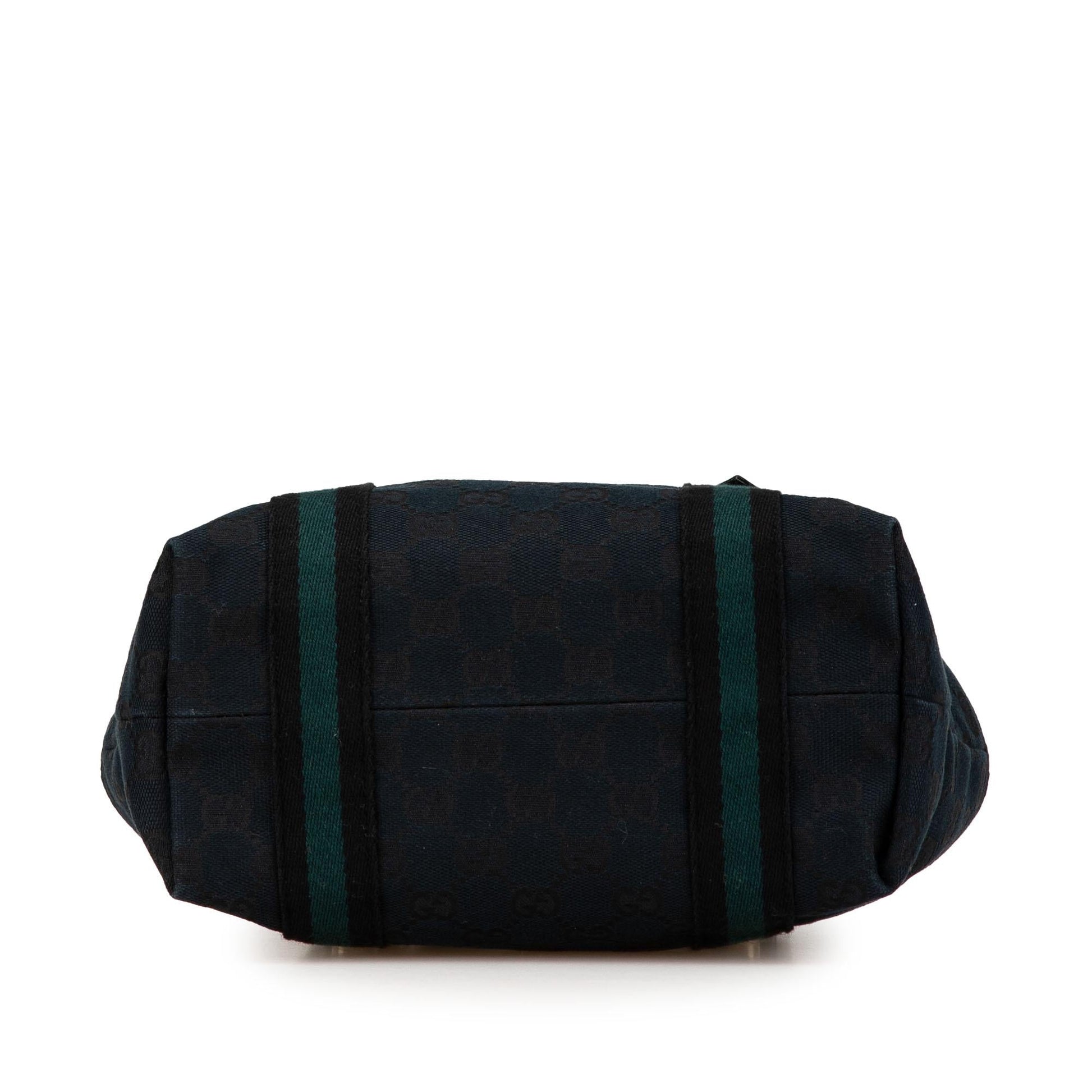 Gucci GG Jolicoeur Canvas Calf Black Satchel Bag