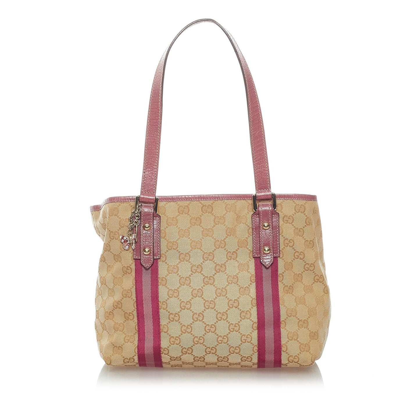 Gucci GG Jolicoeur SHG Canvas Brown Tote Bag 7