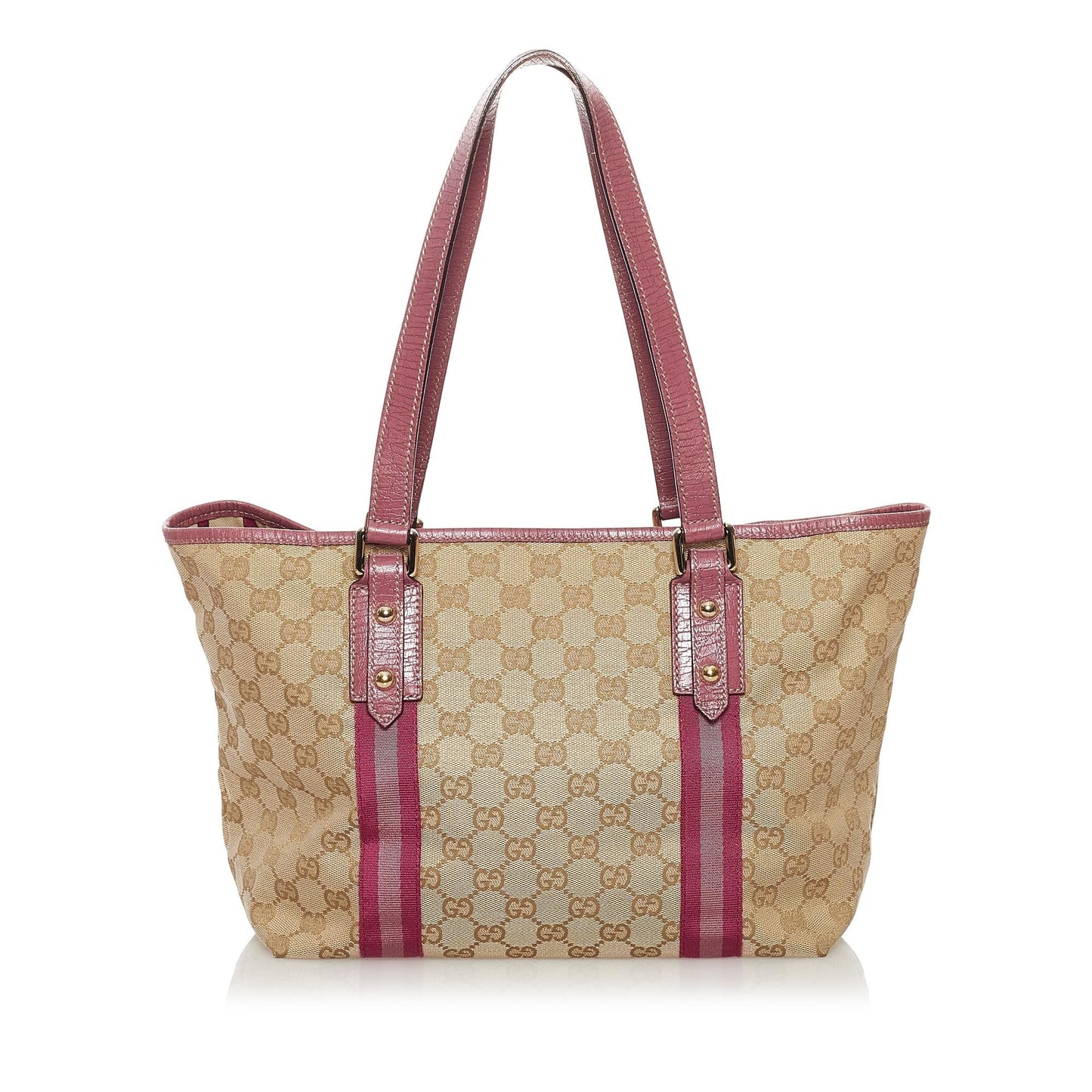 Gucci GG Jolicoeur SHG Canvas Brown Tote Bag
