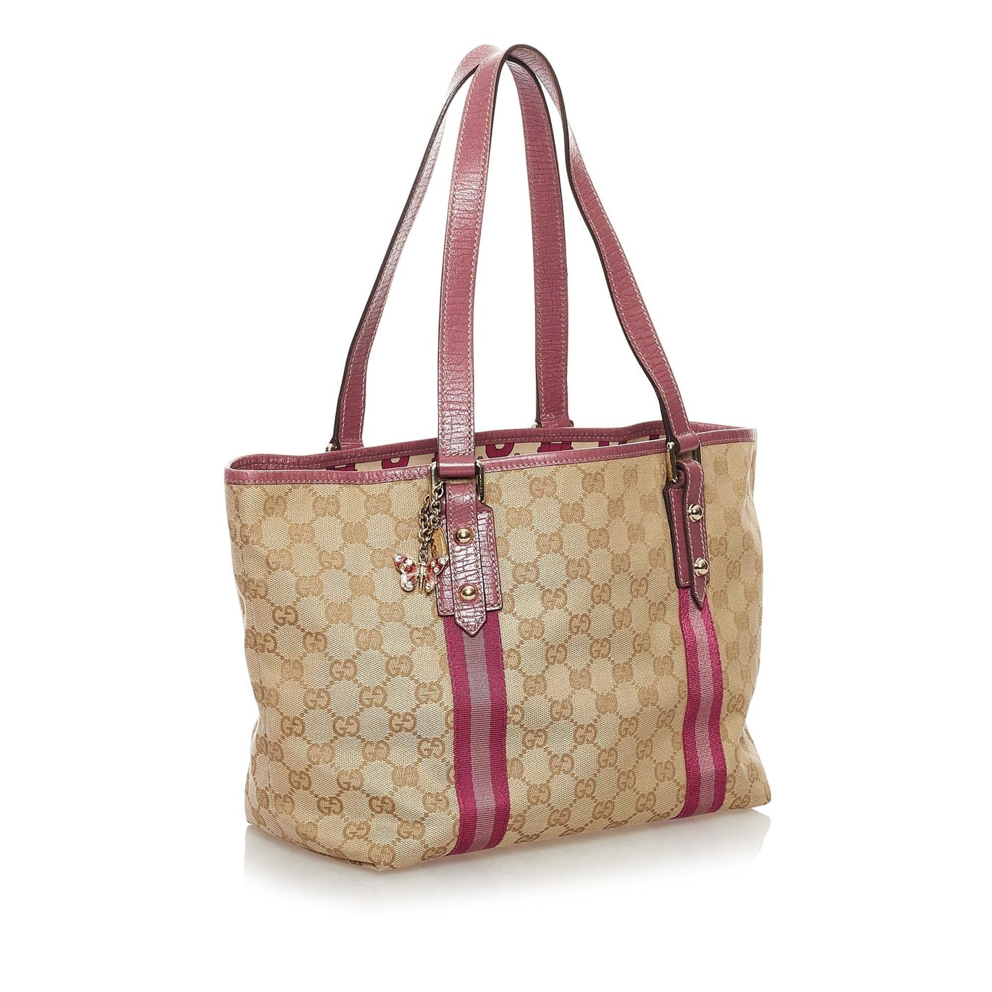 Gucci GG Jolicoeur SHG Canvas Brown Tote Bag