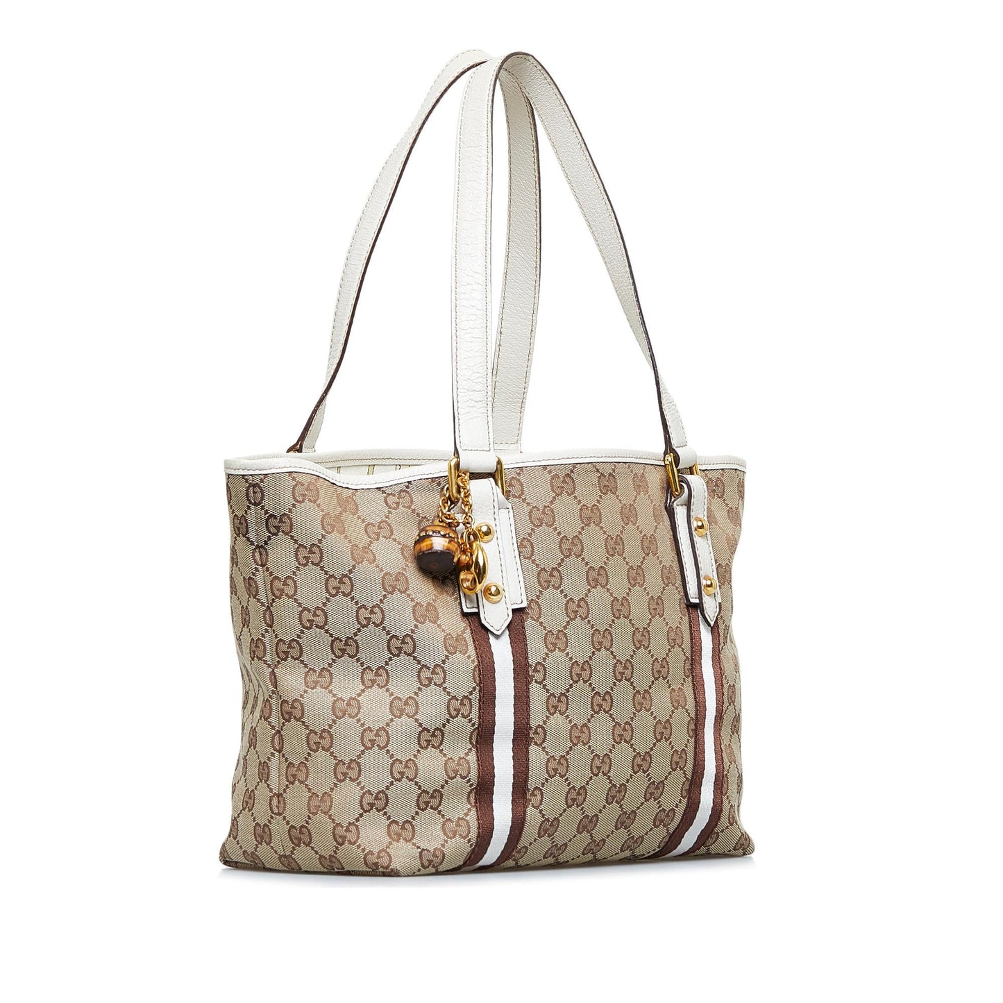 Gucci GG Jolicoeur SHG-uCLiM4 Canvas Brown Tote Bag