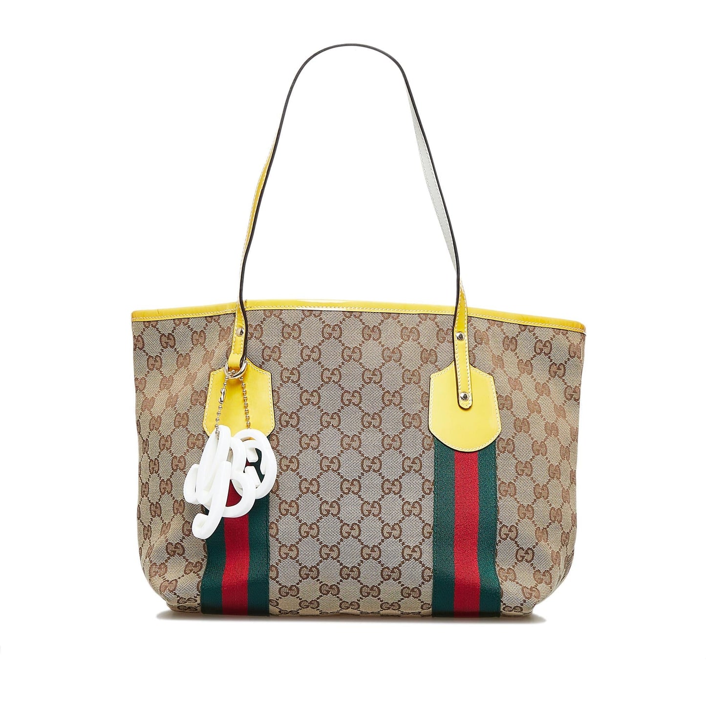 Gucci GG Jolicoeur SHG-JJ05Lz Canvas Brown Tote Bag