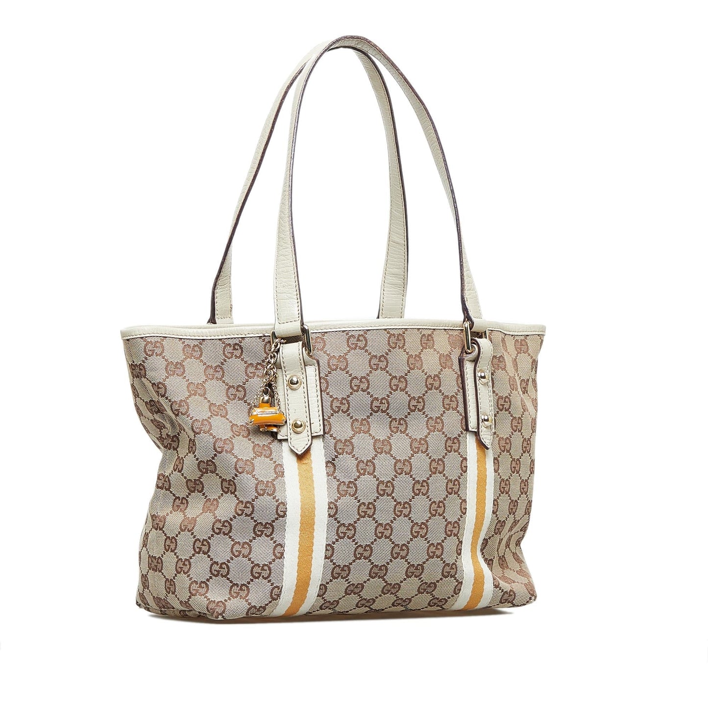 Gucci GG Jolicoeur SHG-yxc9bo Canvas Brown Tote Bag
