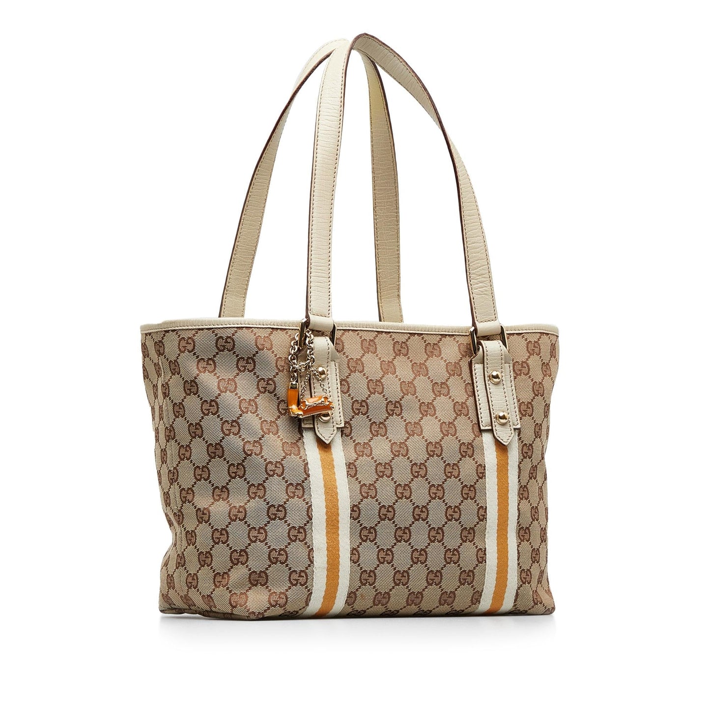 Gucci GG Jolicoeur SHG-uGHpXk Canvas Brown Tote Bag