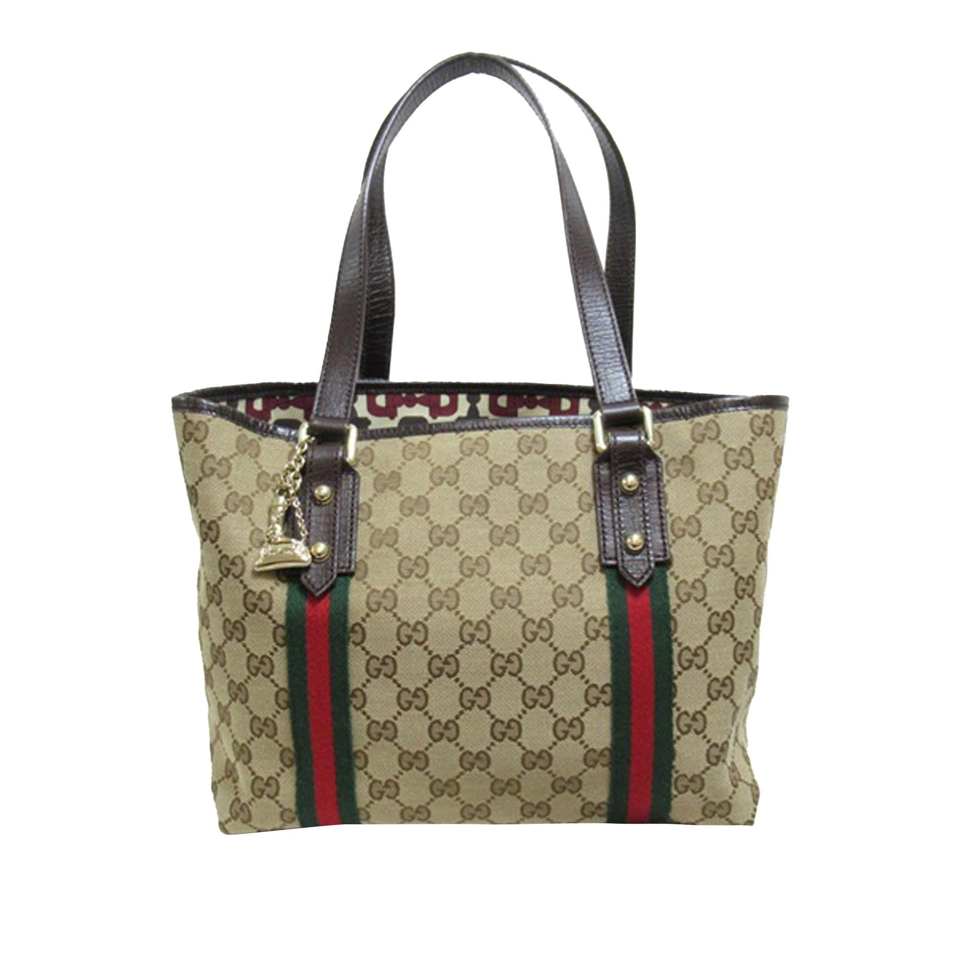 Gucci GG Jolicoeur SHG-e8rEj5 Canvas Brown Tote Bag