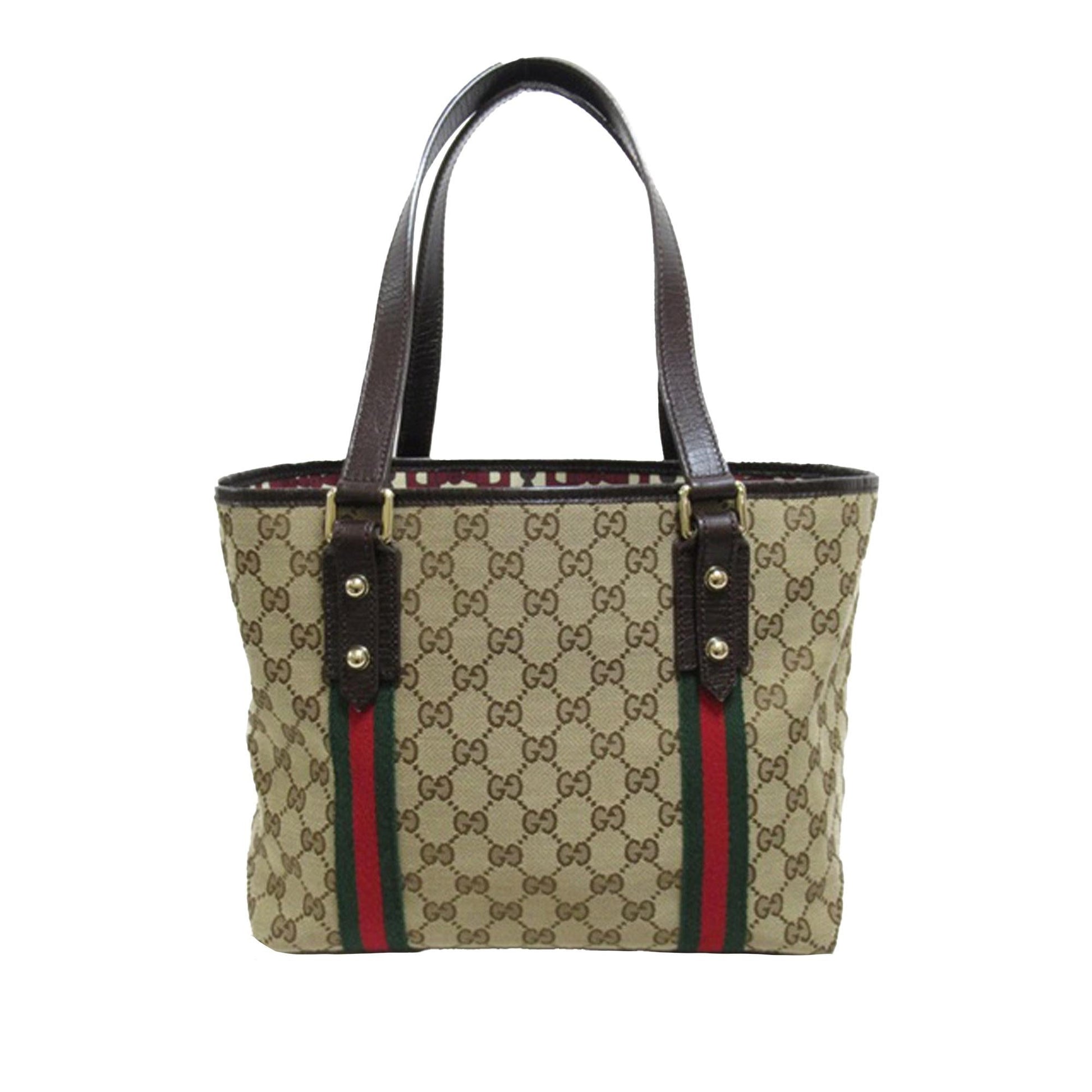 Gucci GG Jolicoeur SHG-e8rEj5 Canvas Brown Tote Bag