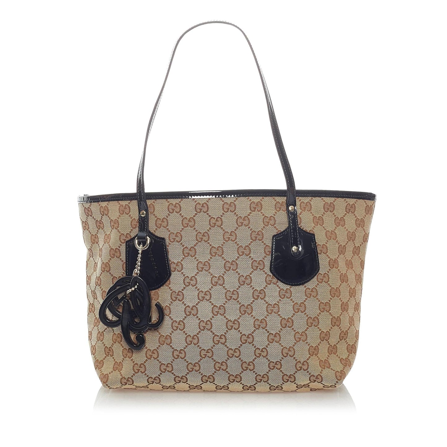 Gucci GG Jolie SHG Canvas Black Brown Tote Bag 3