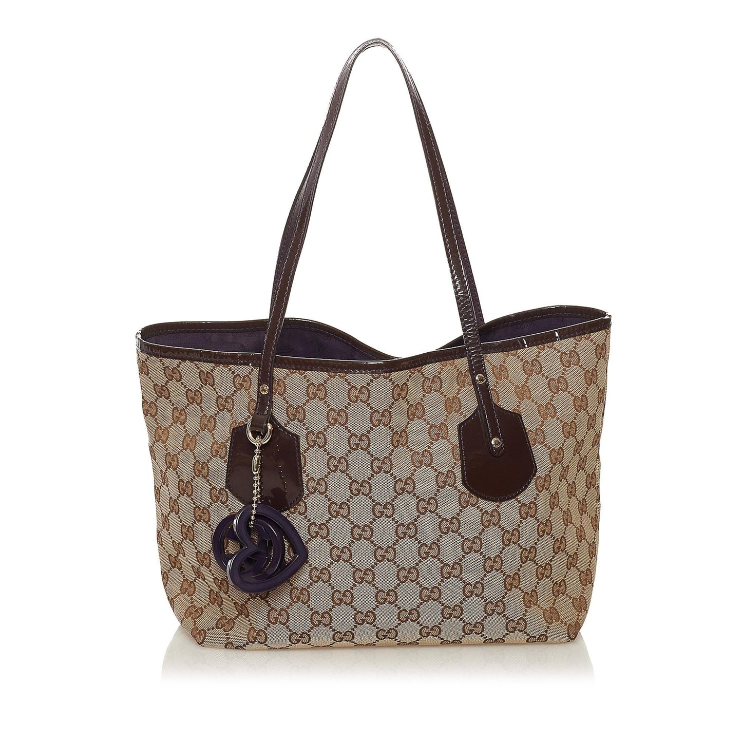 Gucci GG Jolie SHG Canvas Black Brown Tote Bag
