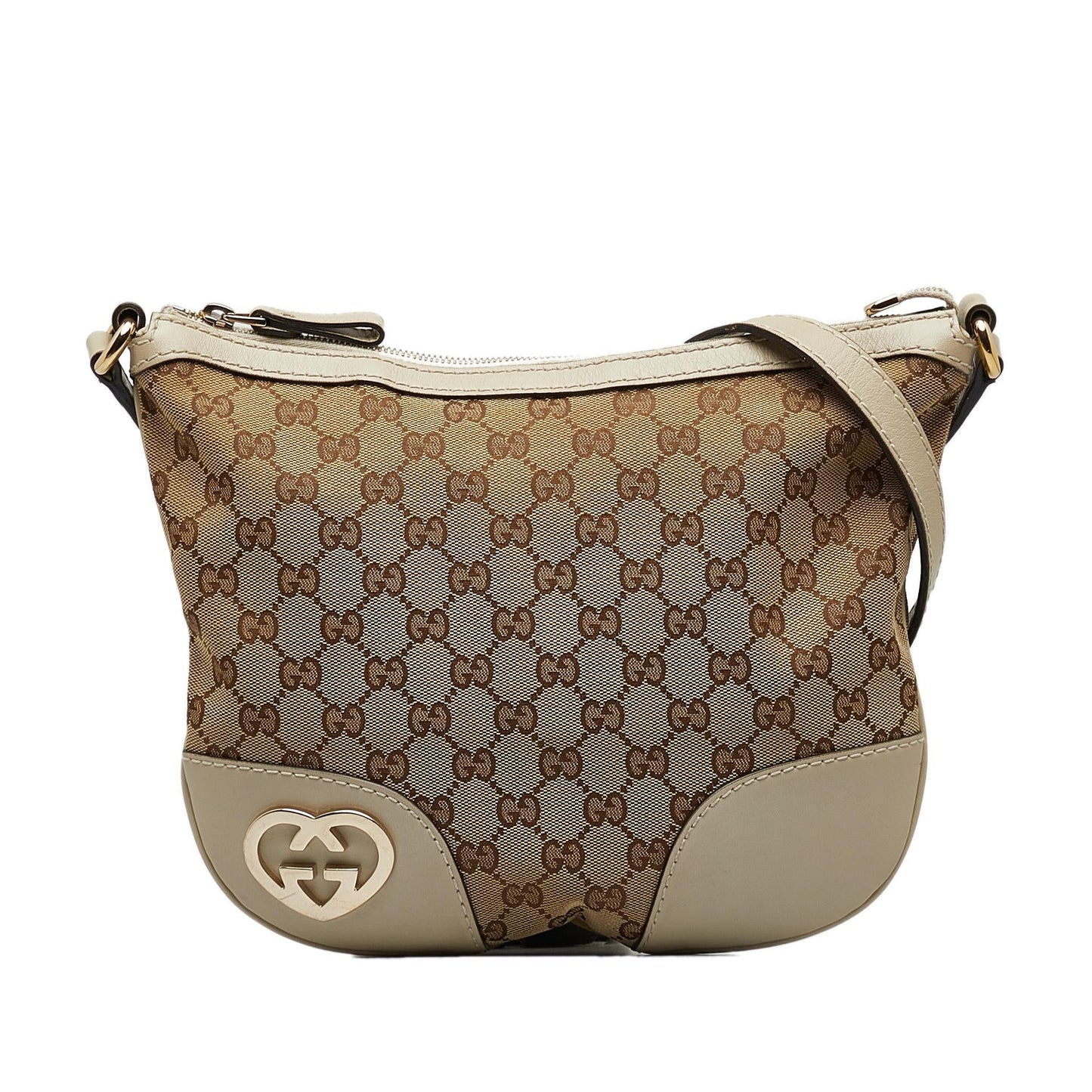 Gucci GG Lovely SHG-8dom4S Canvas Brown Crossbody Bag