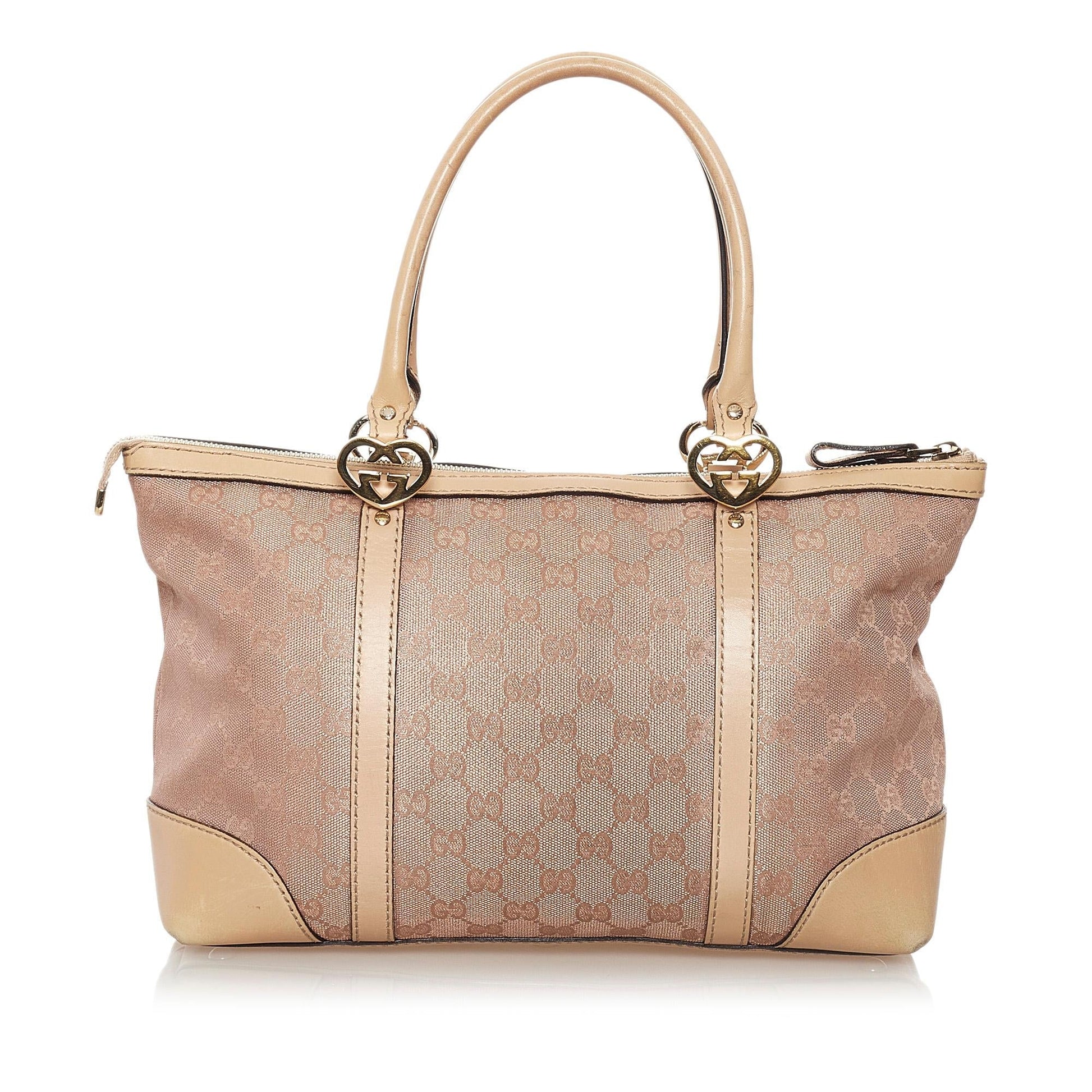 Gucci GG Lovely SHG Canvas Brown Tote Bag