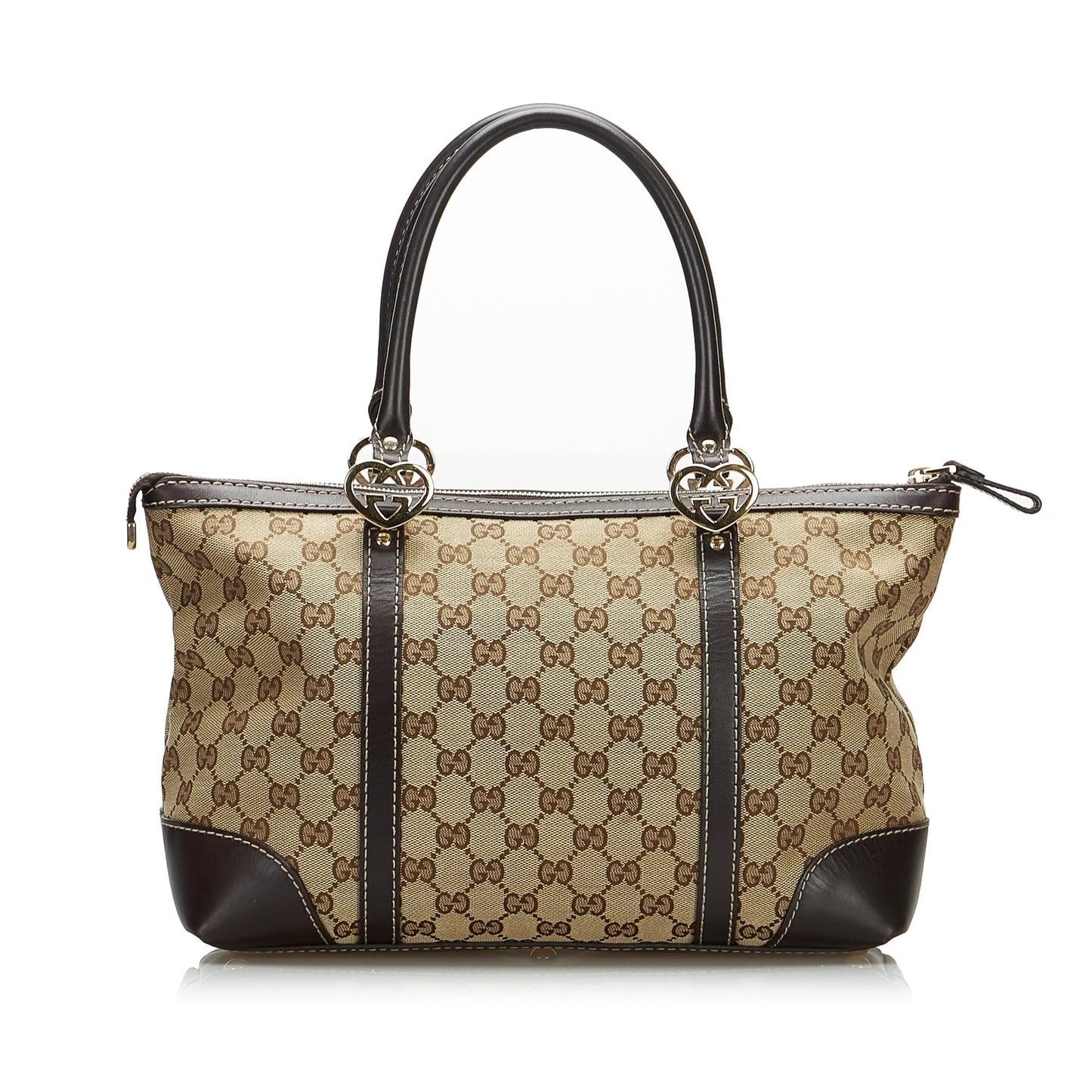 Gucci GG Lovely SHG- 236C Canvas Brown Tote Bag