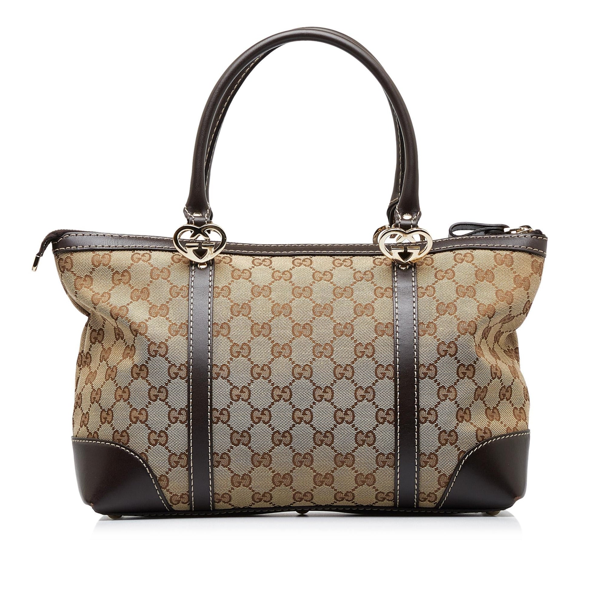 Gucci GG Lovely SHG-opVphq Canvas Brown Tote Bag