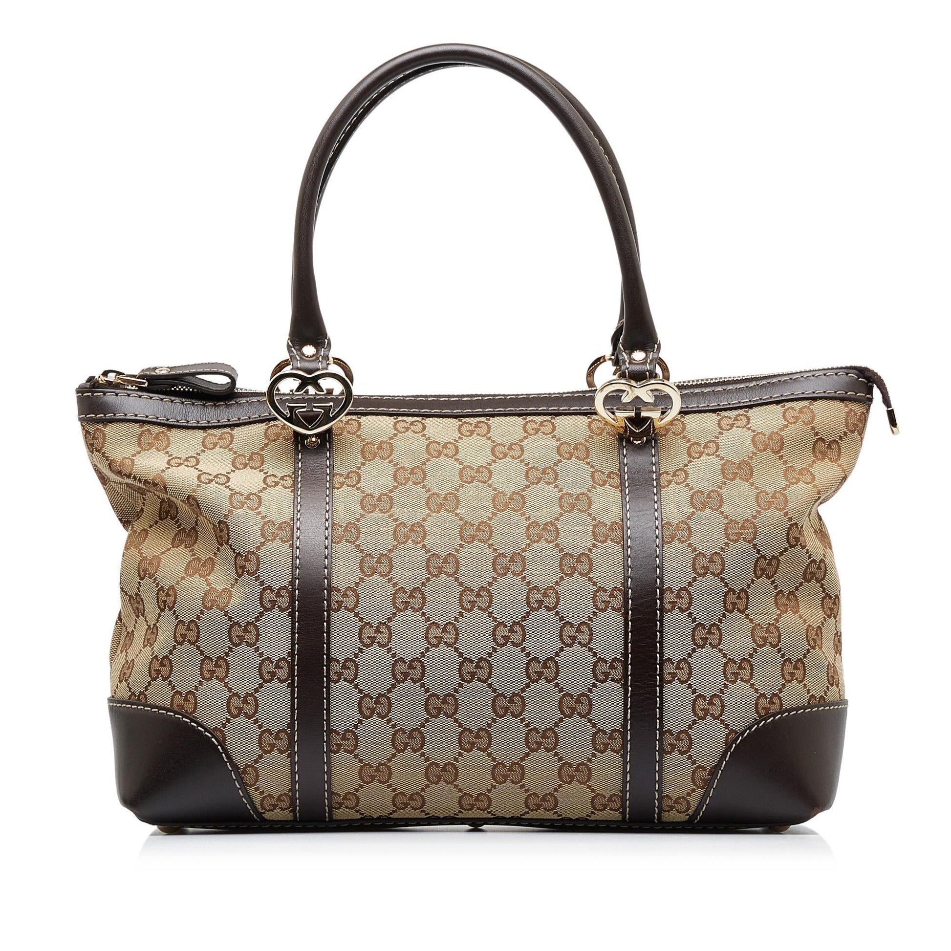 Gucci GG Lovely SHG-opVphq Canvas Brown Tote Bag