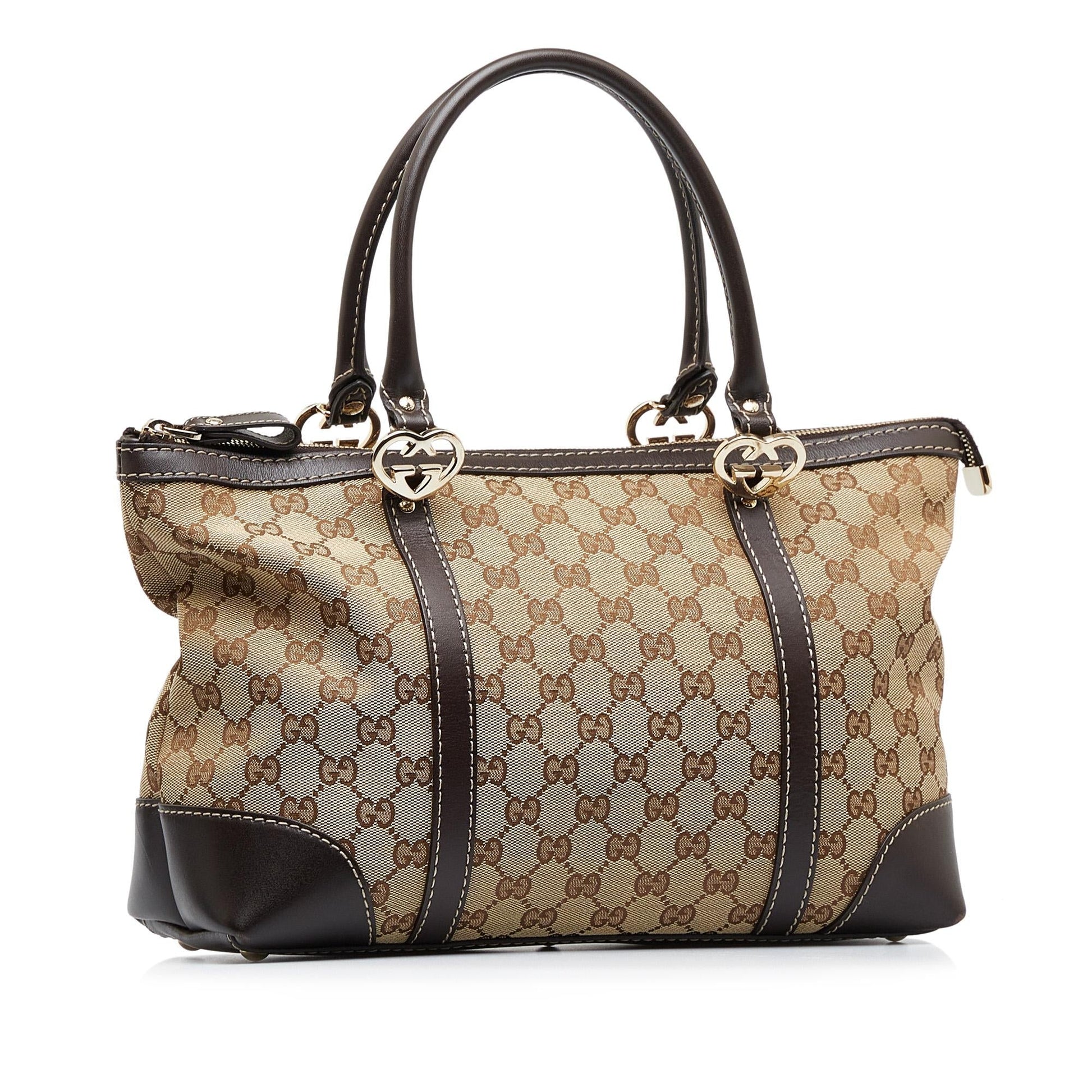 Gucci GG Lovely SHG-opVphq Canvas Brown Tote Bag