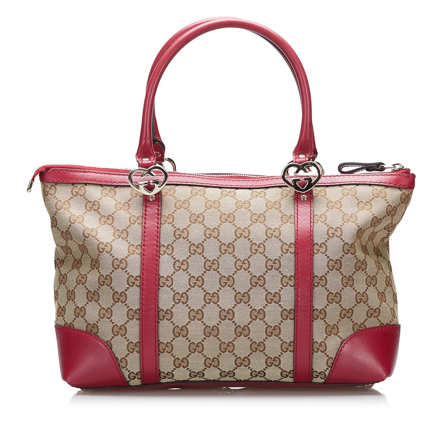 Gucci GG Lovely SHG-fugUcX Canvas Calf Brown Red Tote Bag