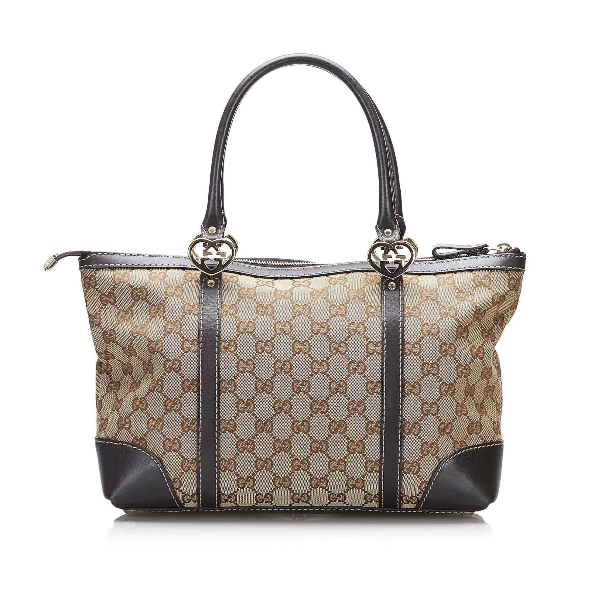 Gucci GG Lovely SHG-fLvgkB Canvas Brown Tote Bag