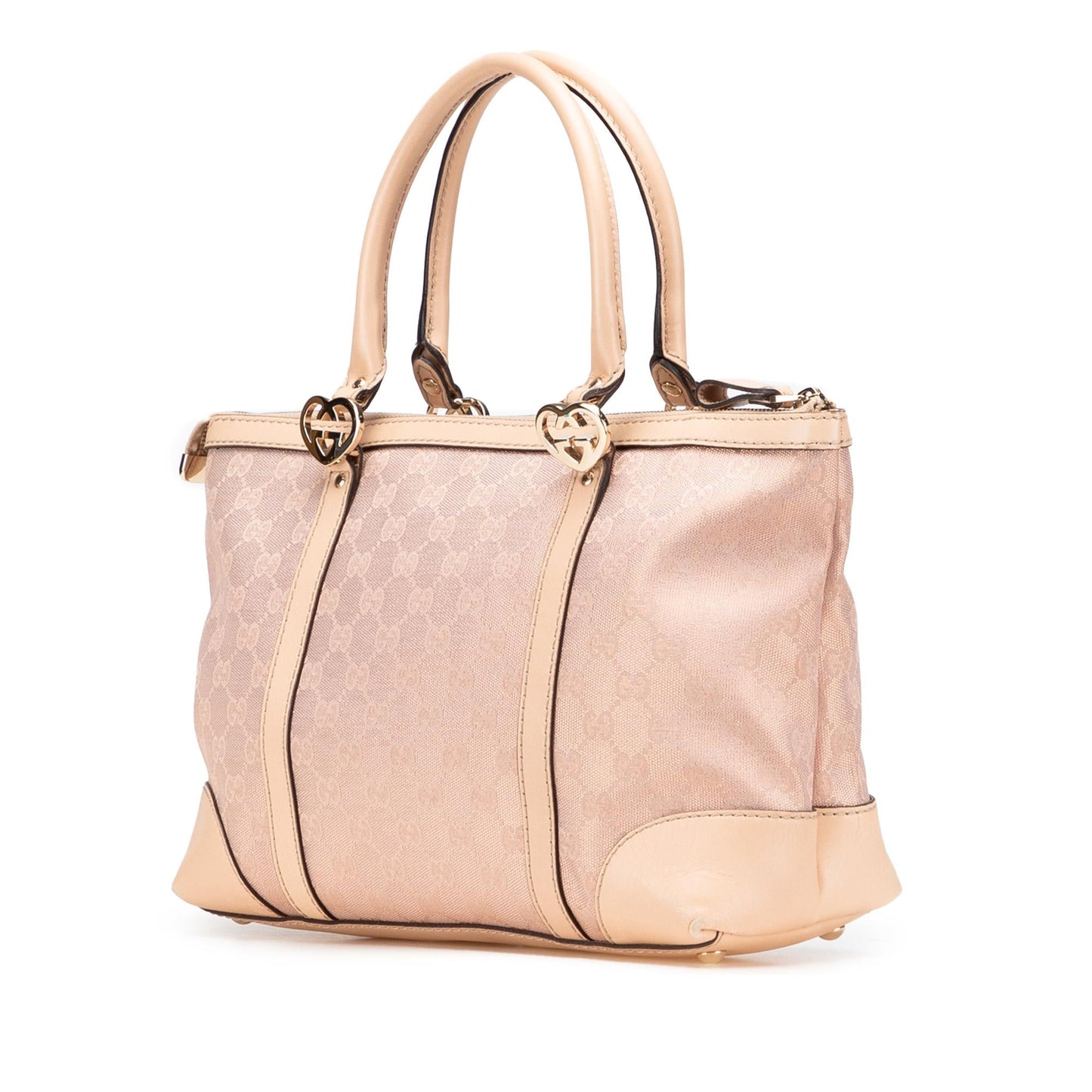 Gucci GG Lovely Canvas Calf Pink Tote Bag Tote 1