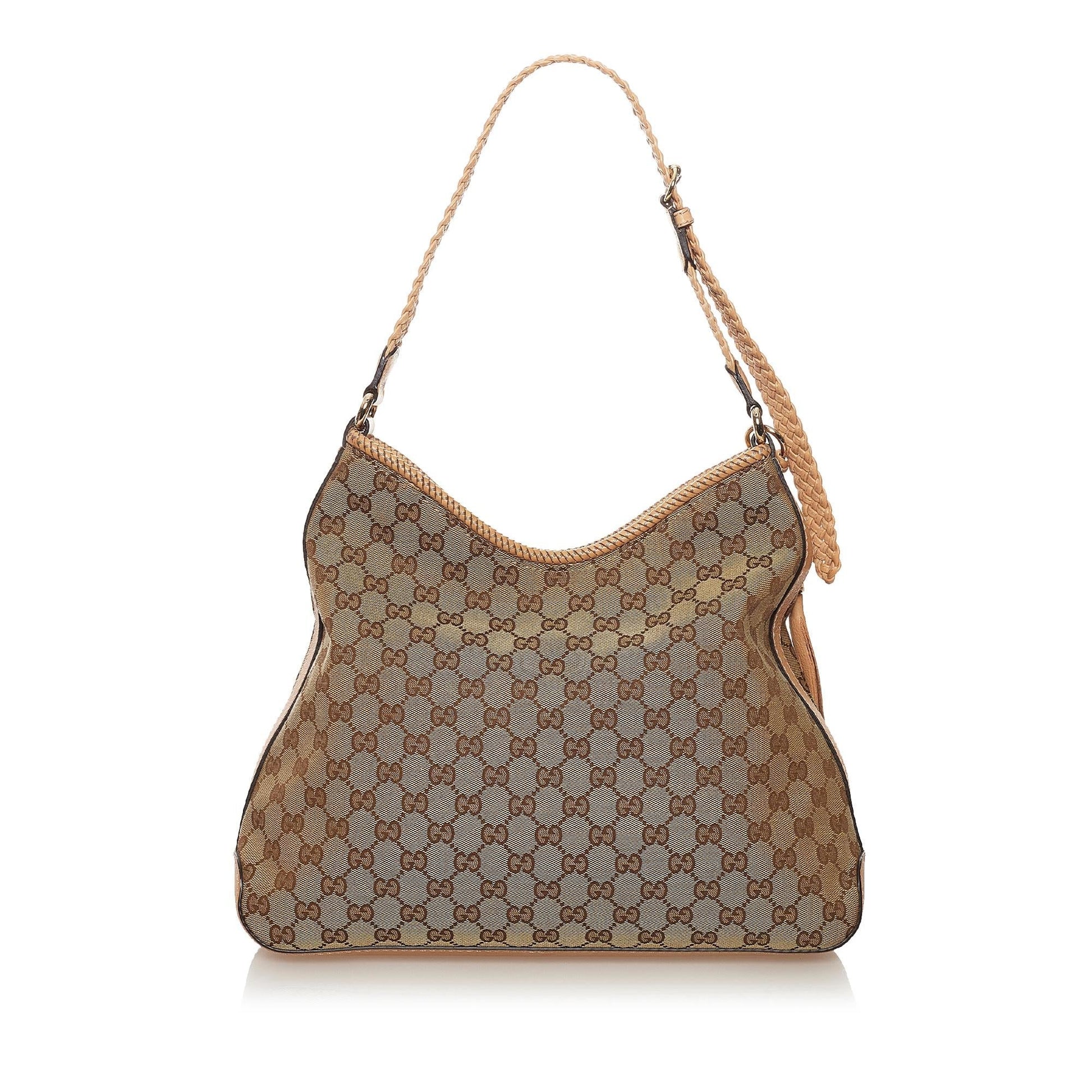 Gucci GG Marrakech SHG Canvas Brown Shoulder Bag